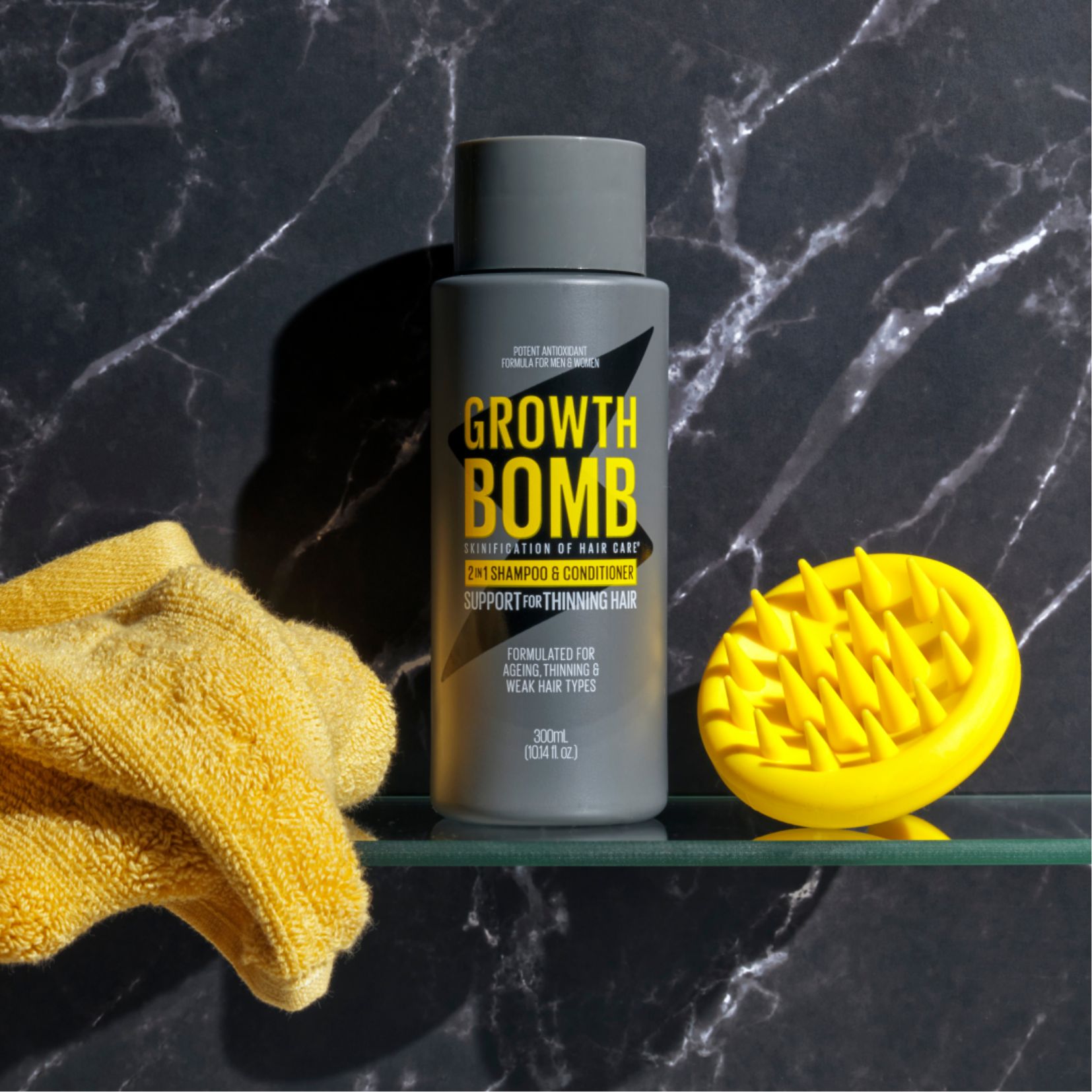 Dầu Gội & Xả 2 trong 1 Growth Bomb High Strength 300ml - Growth Bomb High Strength 2 in 1 Shampoo & Conditioner 300m