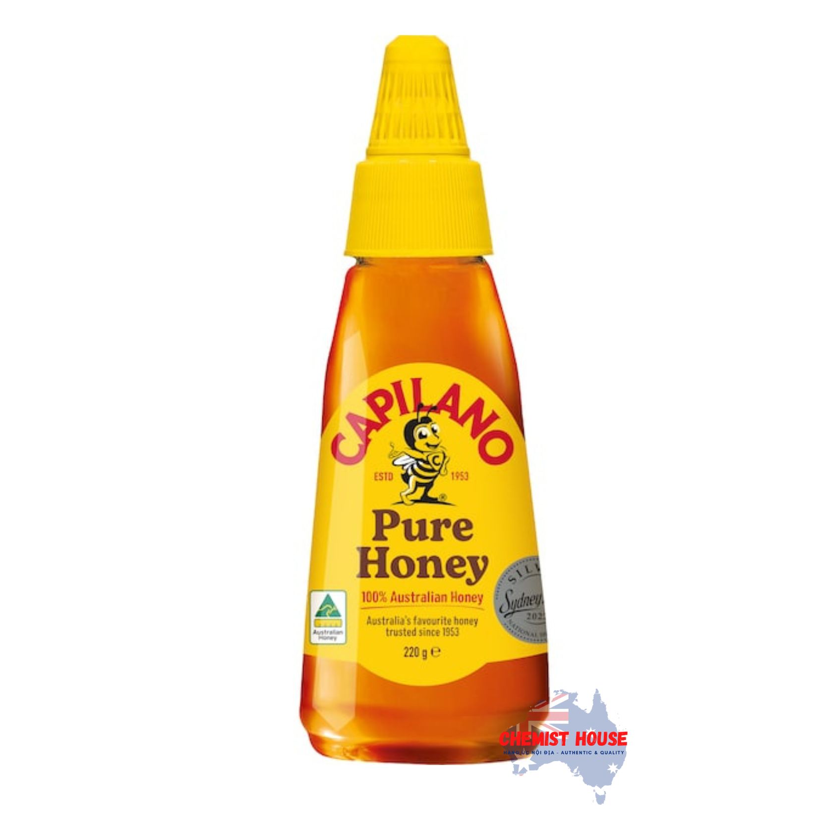 Mật Ong Nguyên Chất Capilano 100% Úc 220g - Capilano 100% Pure Australian Honey Twist & Squeeze 220g