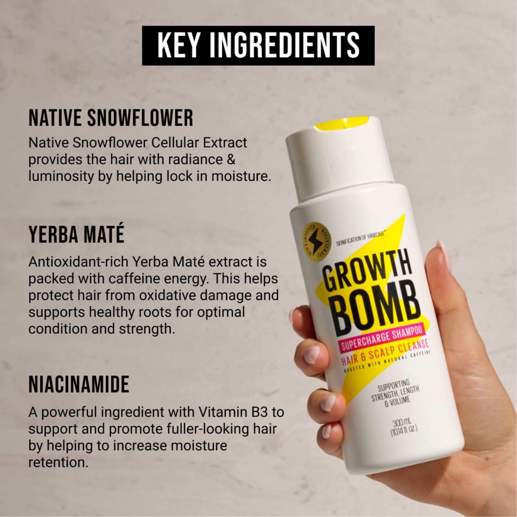 Dầu Gội Growth Bomb 300ml - Growth Bomb Shampoo 300ml