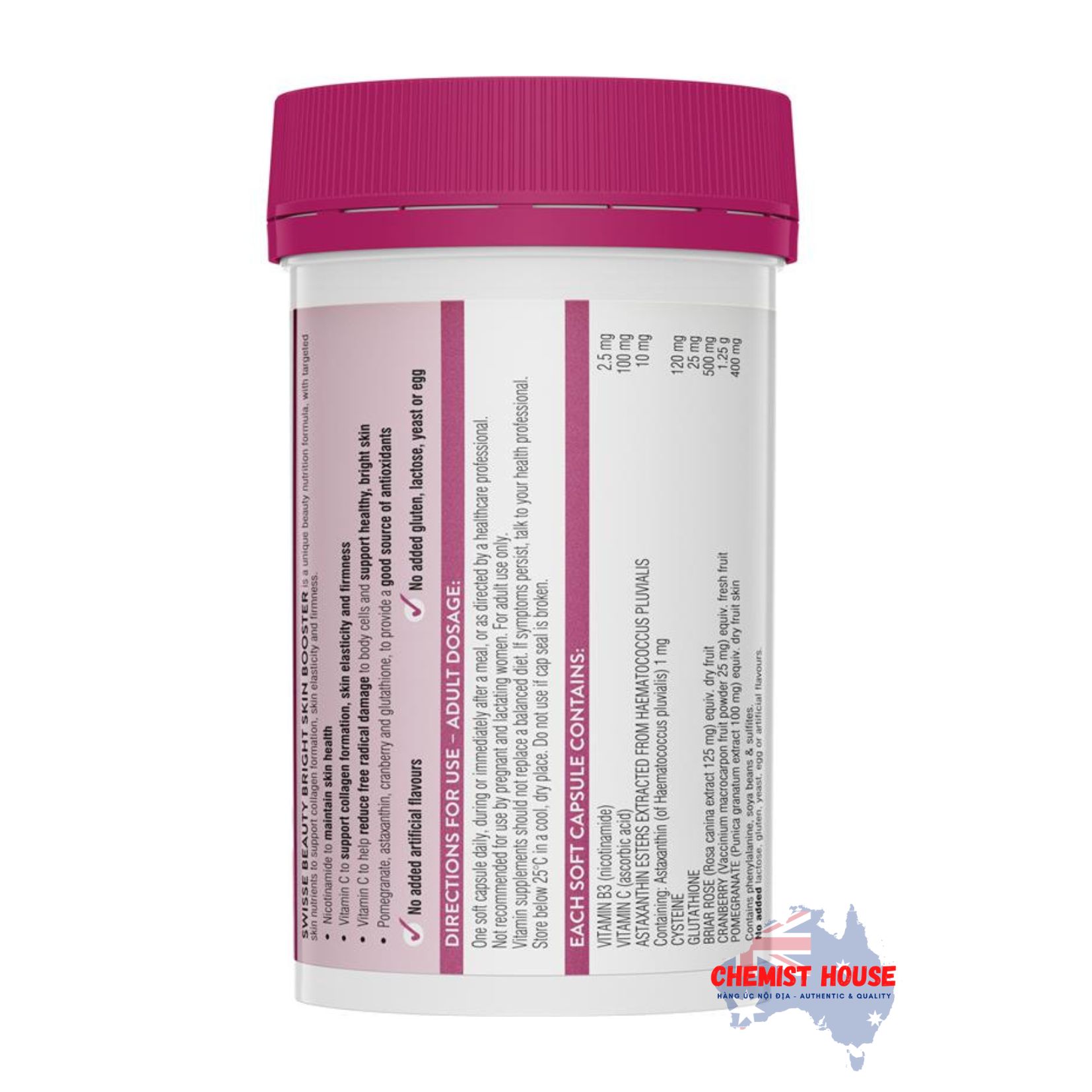 Viên uống trắng da - Swisse Beauty Bright Skin 120 Viên