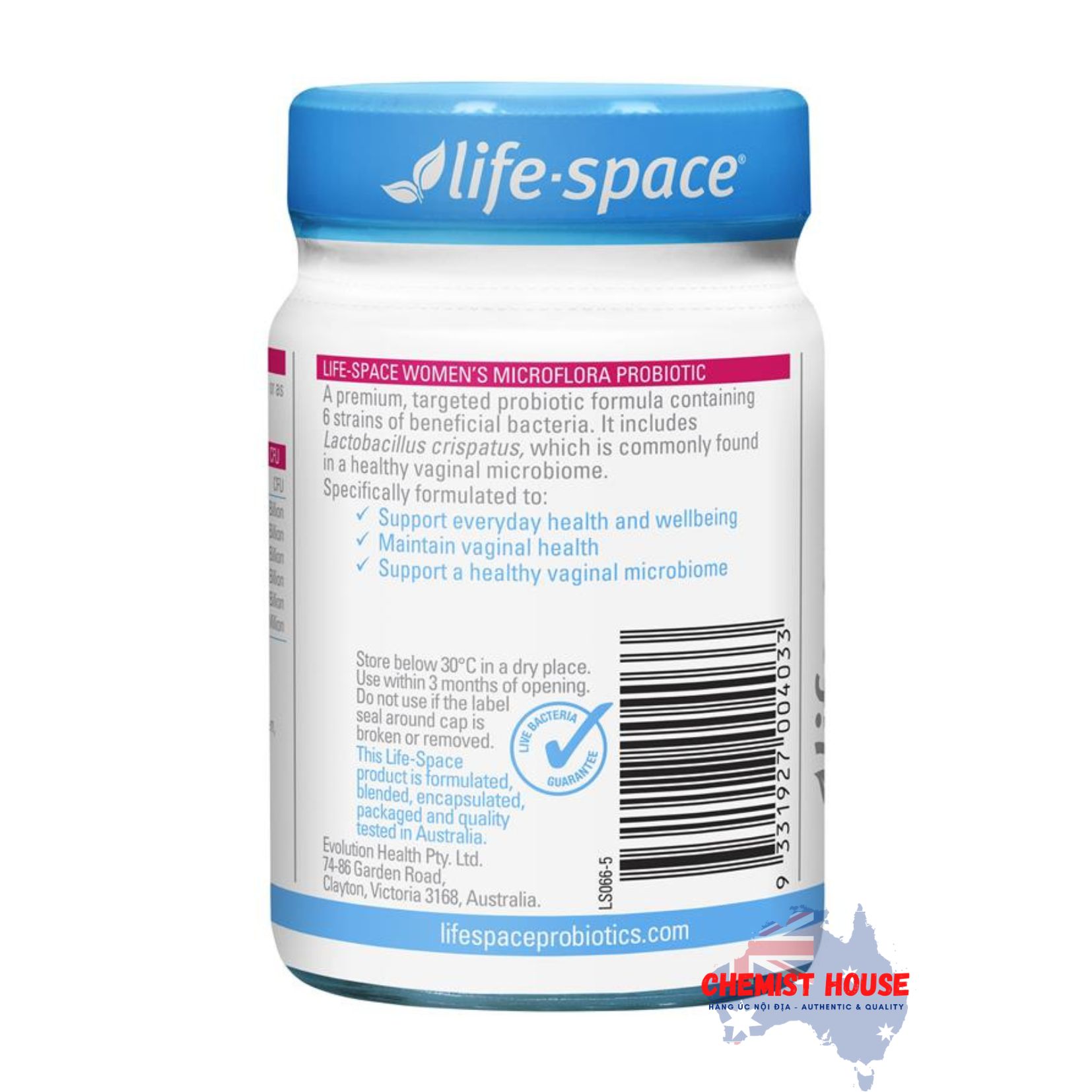 Life Space Womens Microflora Probiotic - Viên uống men vi sinh cho nữ 60 viên