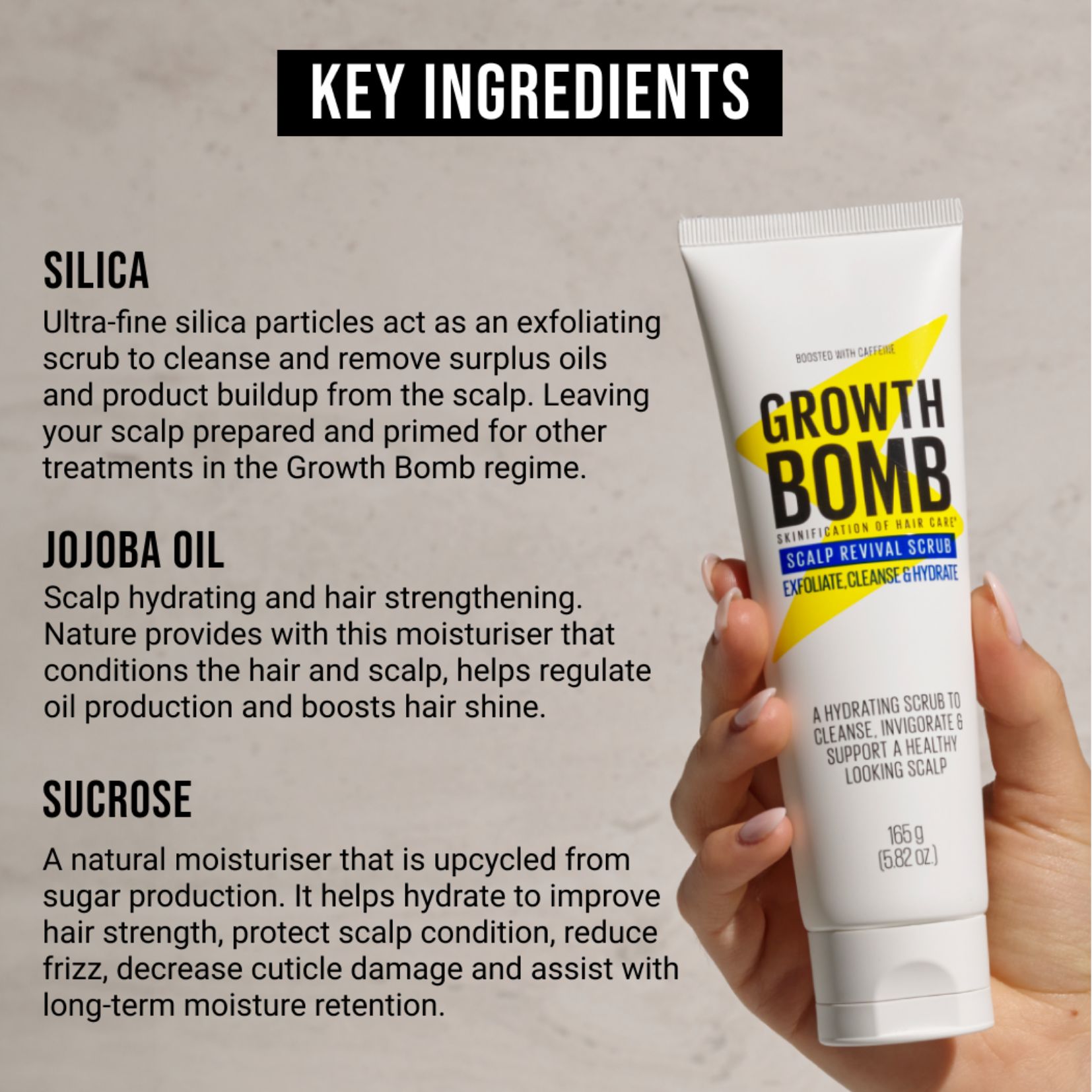 Kem Tẩy Tế Bào Chết Phục Hồi Da Đầu Growth Bomb Scalp Revival 125ml - Growth Bomb Scalp Revival Scrub 125ml