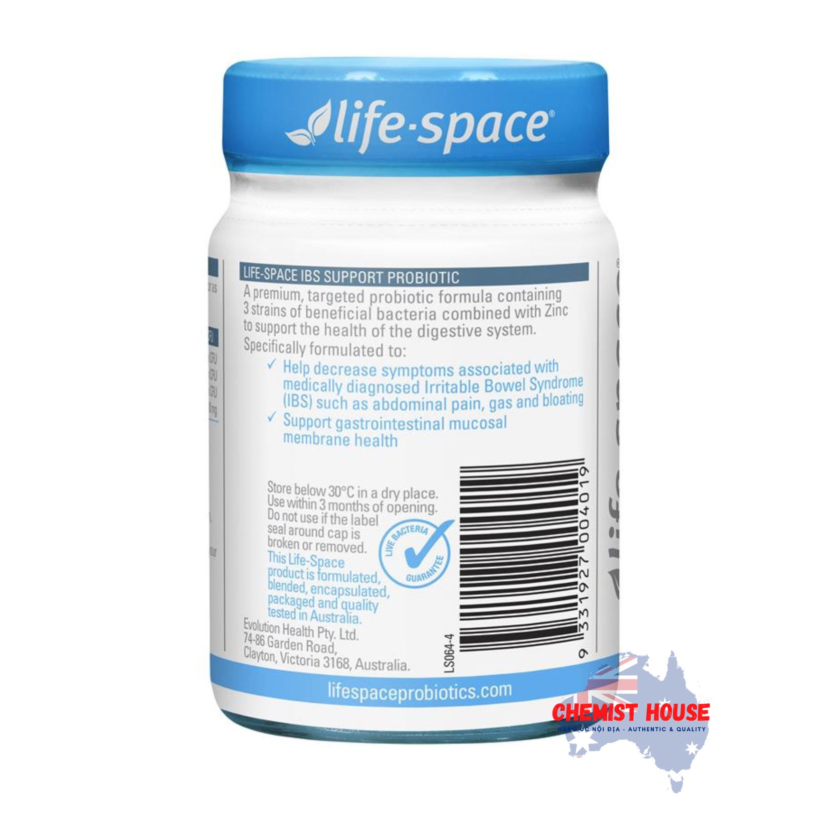 Men Vi Sinh Lifespace Hỗ Trợ Giảm Triệu Chứng Ruột Kích Thích IBS Support Probiotic - Hủ 30 viên