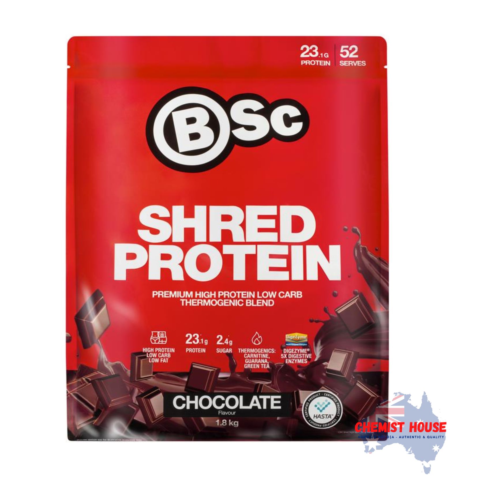 BSc Bột Protein Hương Vanilla/Chocolate 1.8kg - BSc Shred Protein Vanilla/ Chocolate 1.8kg