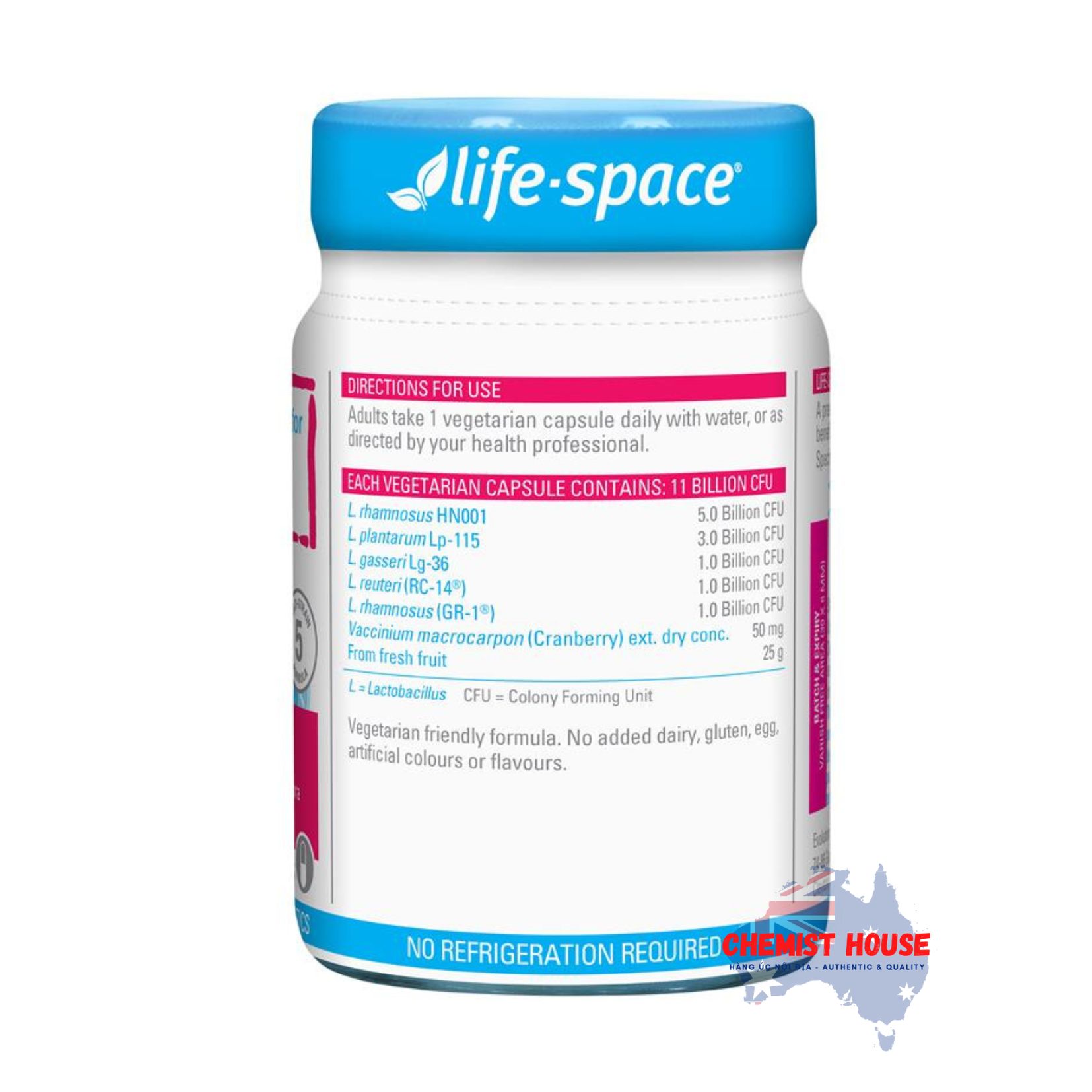 Viên uống men tiết niệu+ phụ khoa Life Space Urogen Probiotic For Women cân bằng vi sinh âm đạo tiết niệu kỏe