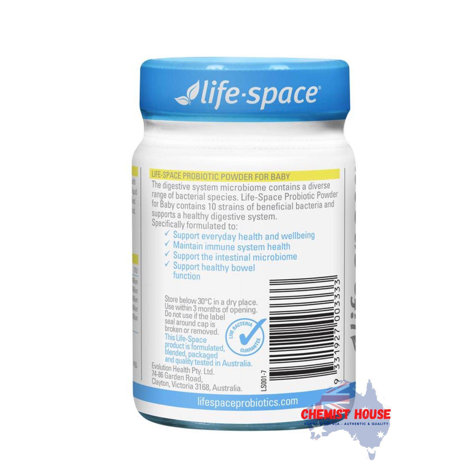 Life Space Probiotic Powder For Baby - Men Vi sinh cho bé 60g