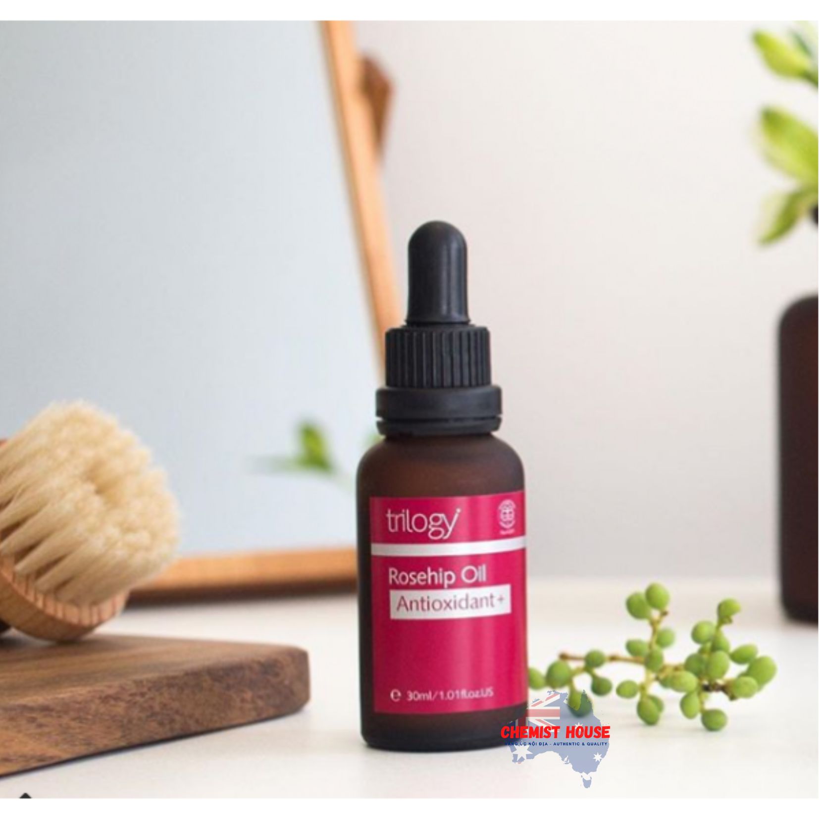 Trilogy Dầu Dưỡng Tầm Xuân Hữu Cơ Nguyên Chất Certified Organic Rosehip Oil 45ml