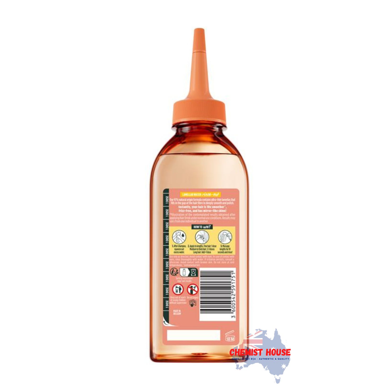 Nước Uống Chăm Sóc Tóc & Dưỡng Tóc Garnier Fructis Hương Dứa 200ml - Garnier Fructis Hair Drink Pineapple 200ml