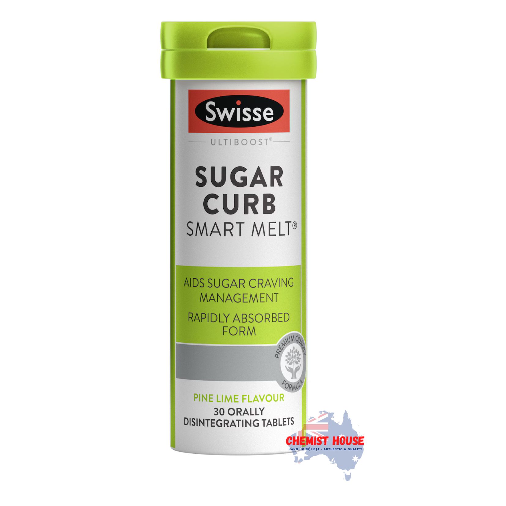 Swisse Ultiboost Sugar Curb Smart Melts 30 pack - Viên uống dinh dưỡng được thiết kế để hỗ trợ giảm cảm giác thèm ăn đường và giúp duy trì một chế độ chuyển hóa cân bằng 30 viên.