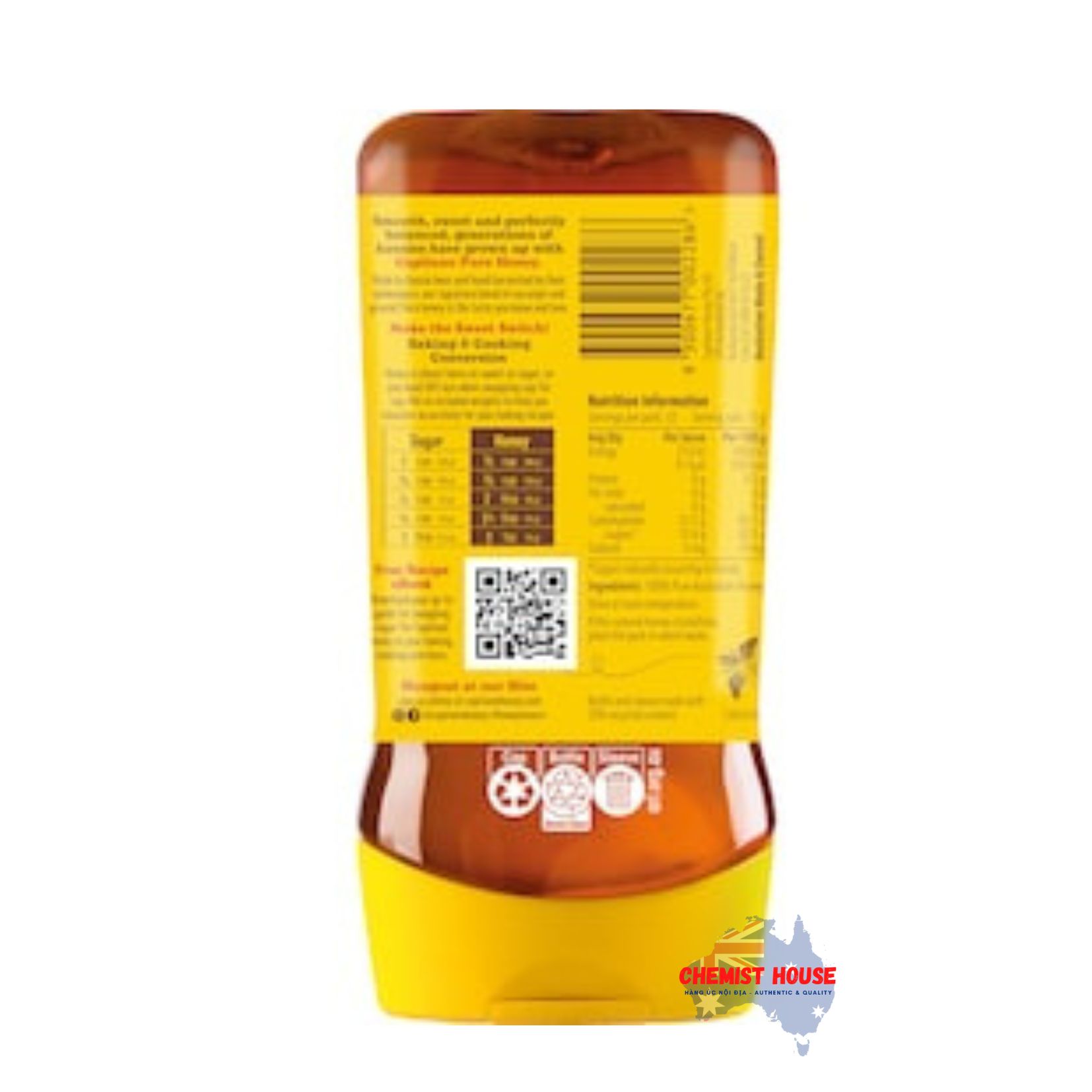 Mật Ong Nguyên Chất Capilano 100% Úc 500g - Capilano 100% Pure Australian Honey Squeeze 500g