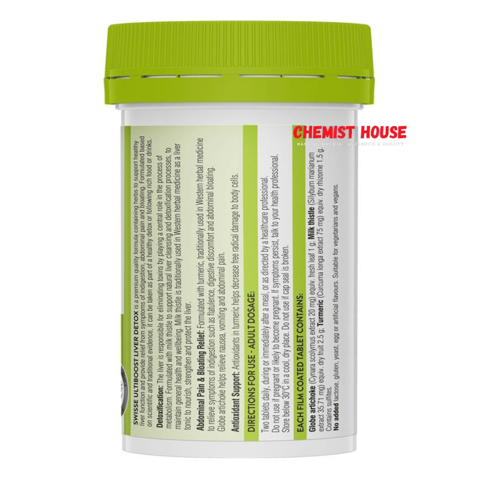 Swisse Ultiboost Liver Detox - Viên uống hỗ trợ thải độc gan