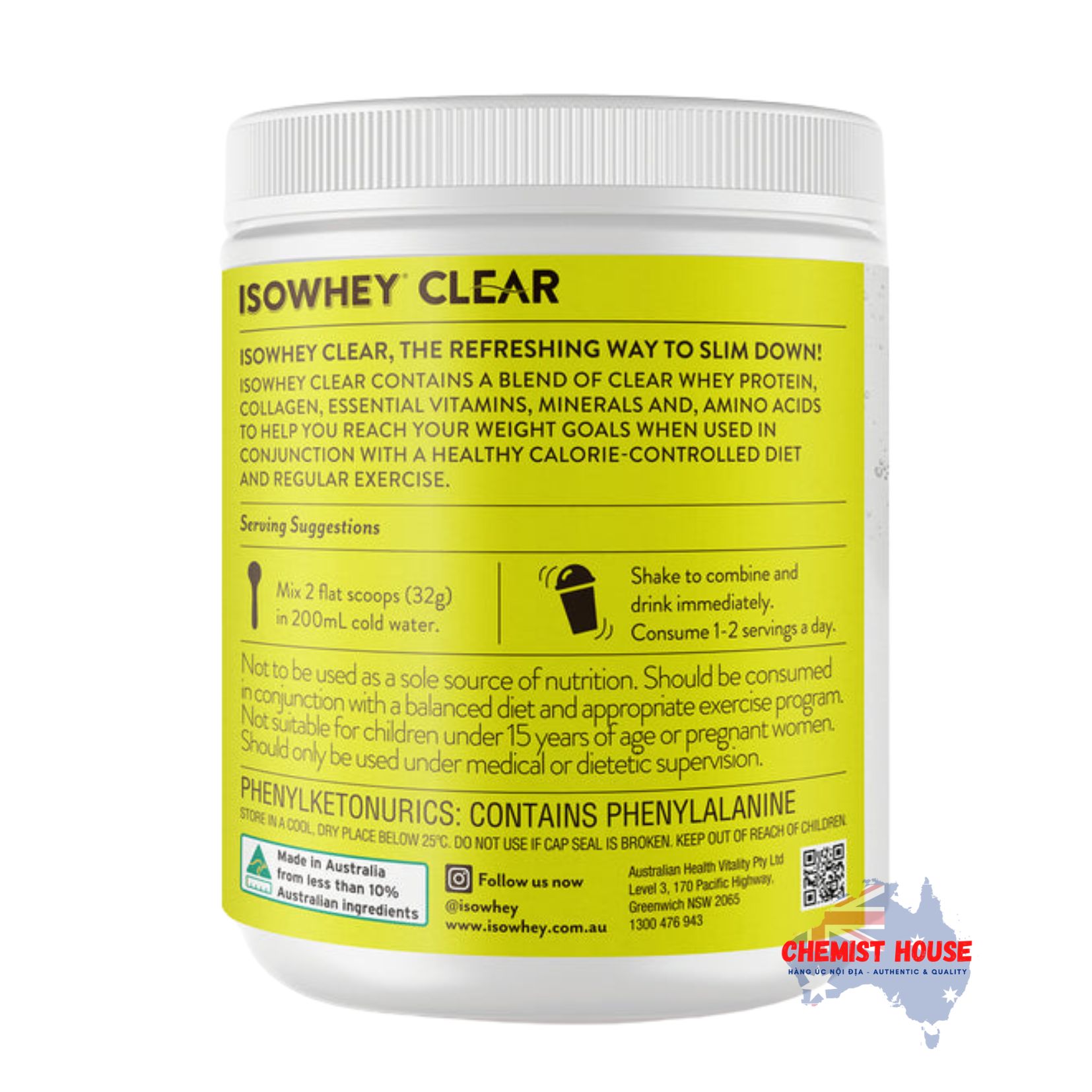 Isowhey Clear Lemon Lime 550g