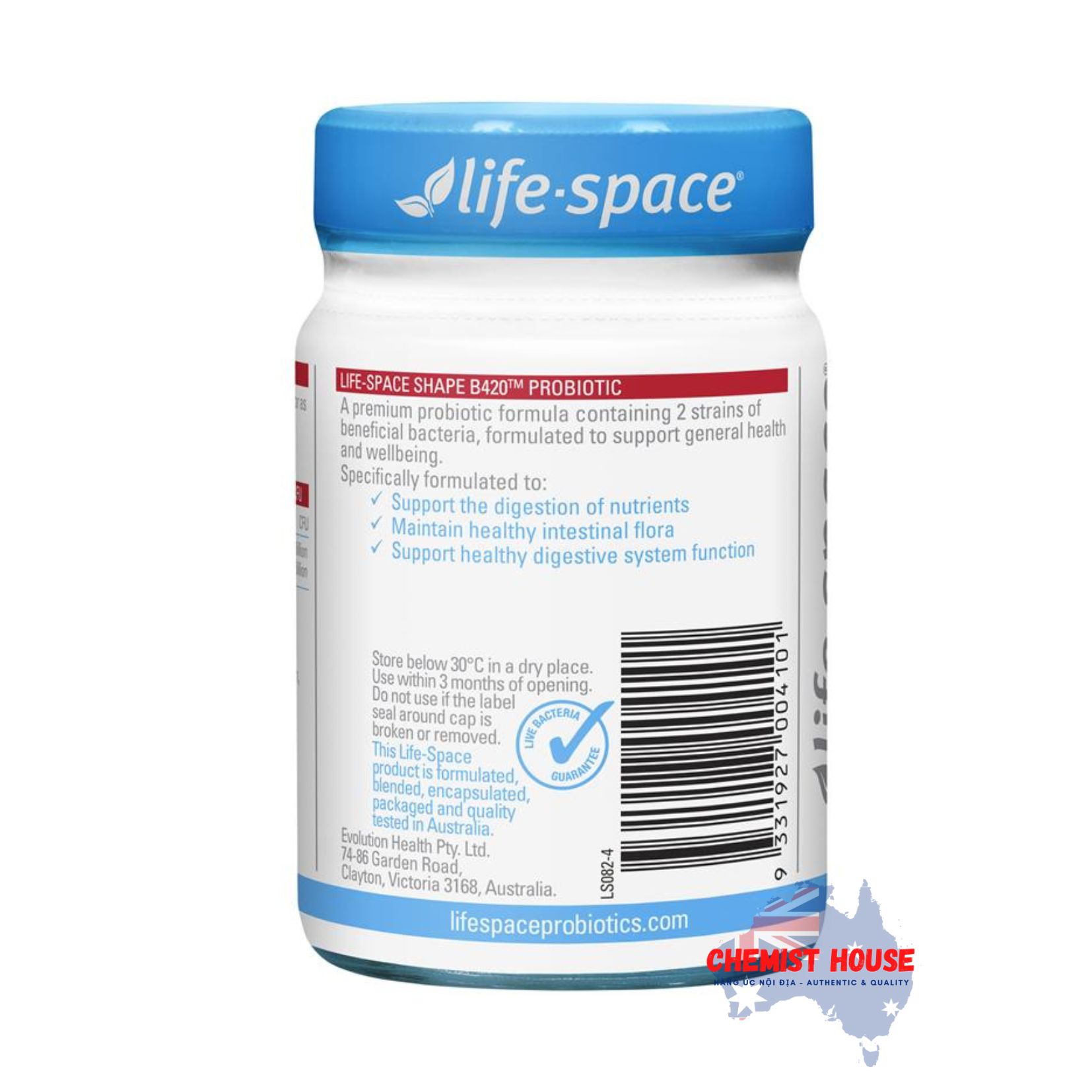 Life Space Shape B420 Probiotic - Men Vi Sinh Hỗ Trợ Tiêu Hoá 60 viên