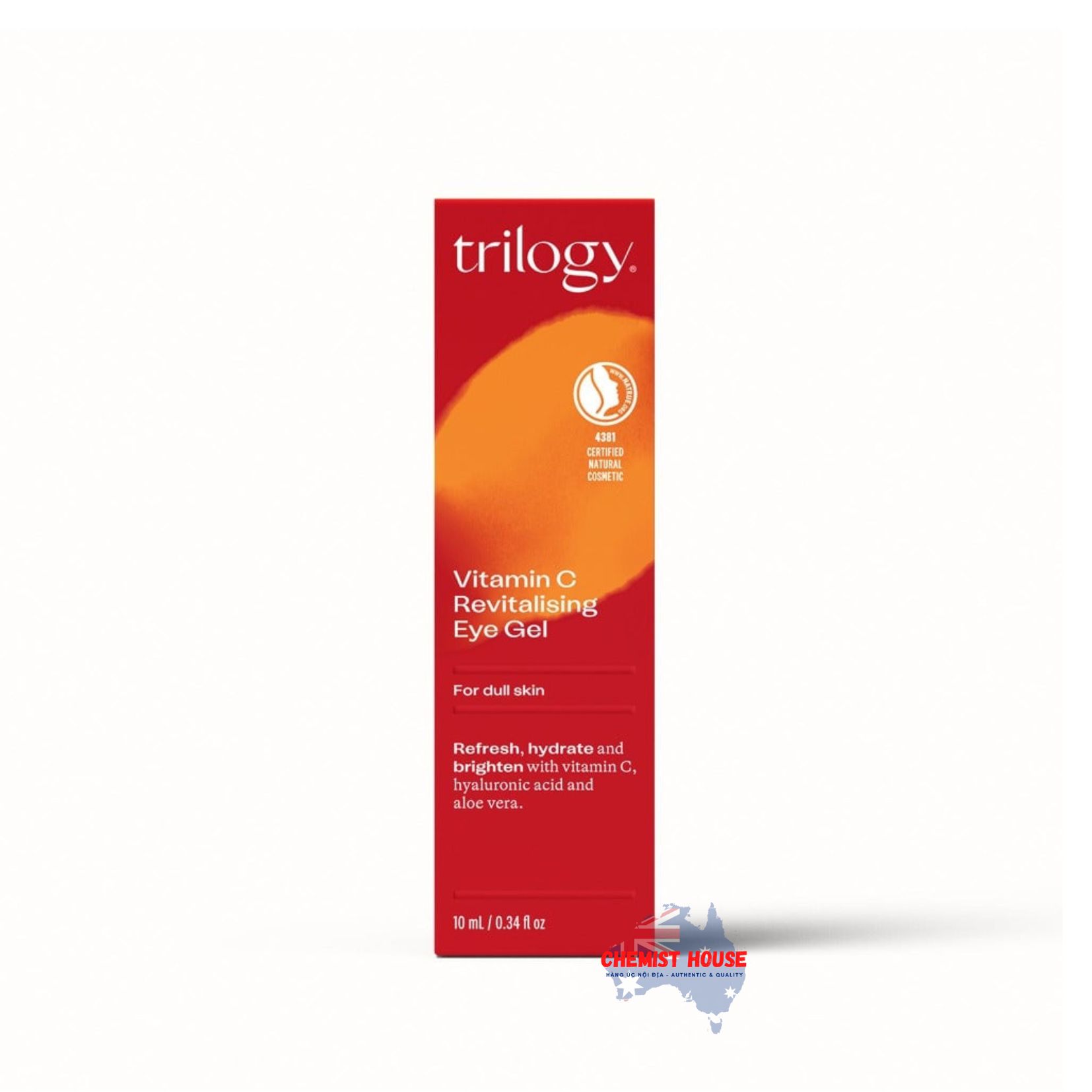 Gel Dưỡng Sáng Da & Mờ Thâm Quầng Vùng Mắt Vitamin C 10ml - Trilogy Vitamin C Revitalising Eye Gel 10ml