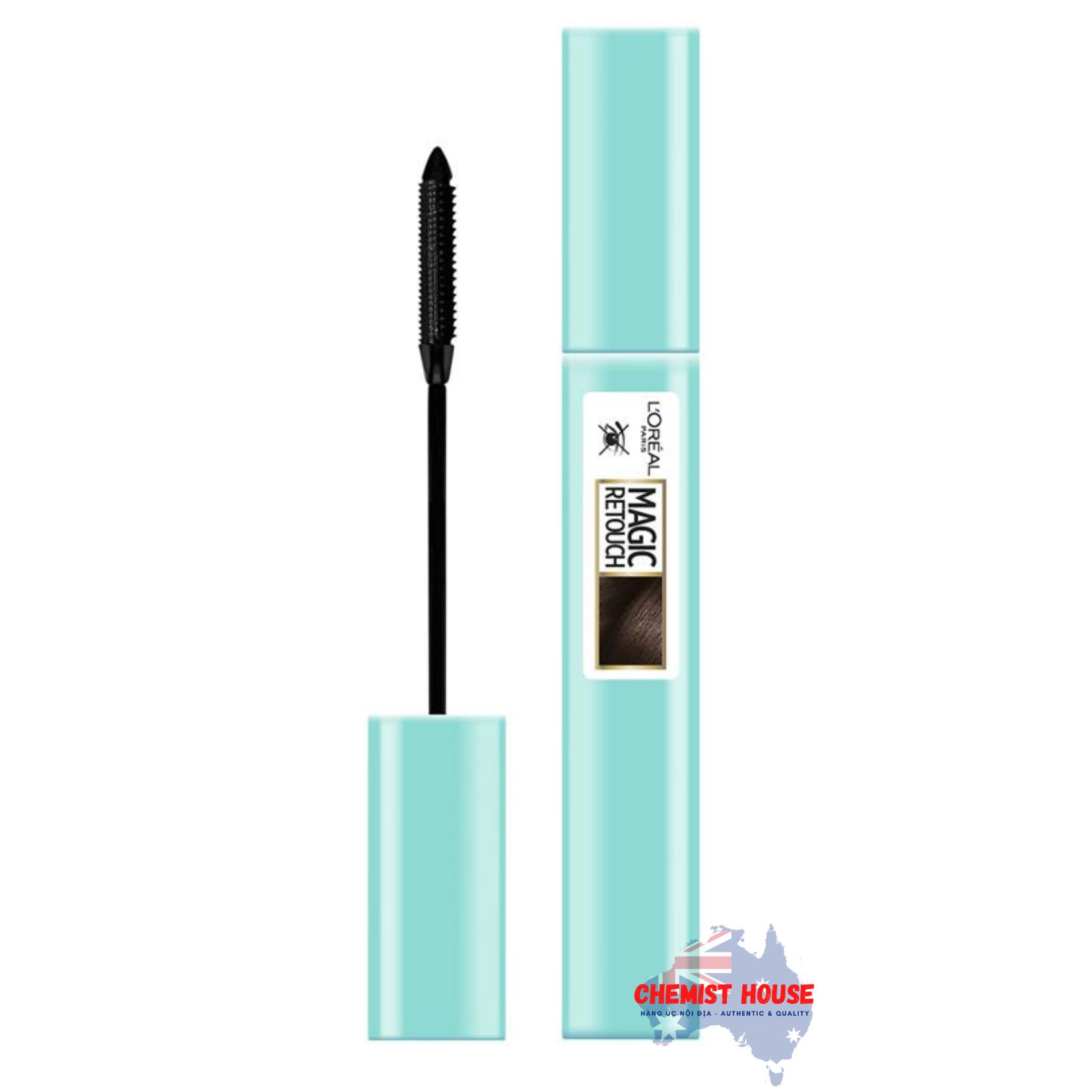 Cọ Che Phủ Bạc Chân Tóc L'Oreal Magic Retouch Precision 2 Nâu Đậm Chấm Chân Tóc Bạc Khô Nhanh 5 Phút Tiện Lợi