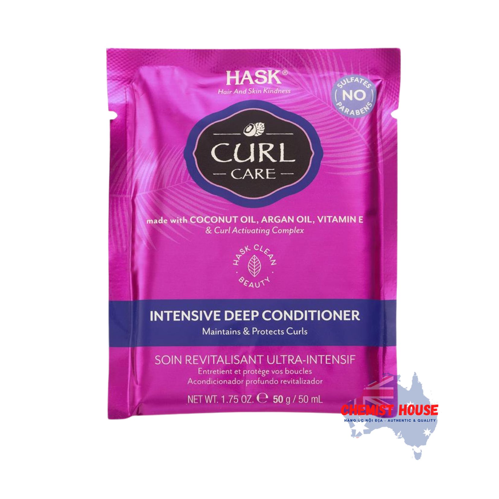 Hask Deep Conditoner Kem Ủ Tóc Chuyên Sâu Mềm Mượt Khỏe Tóc Giảm Hủ Tổn Gãy Rụng Dầu Xả Cao Cấp Hask Úc