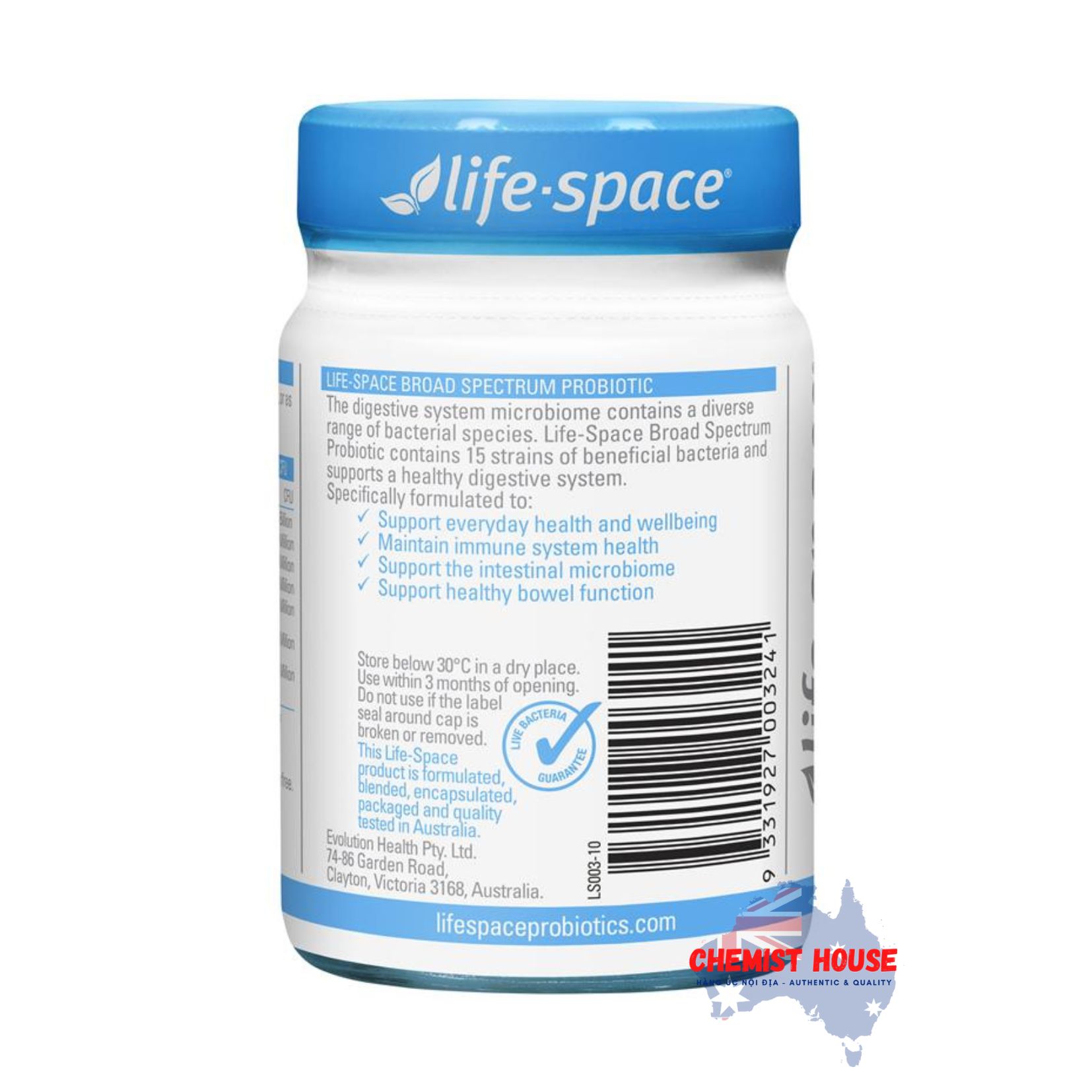 Life Space Broad Spectrum Probiotic - Viên uống men vi sinh 60 viên