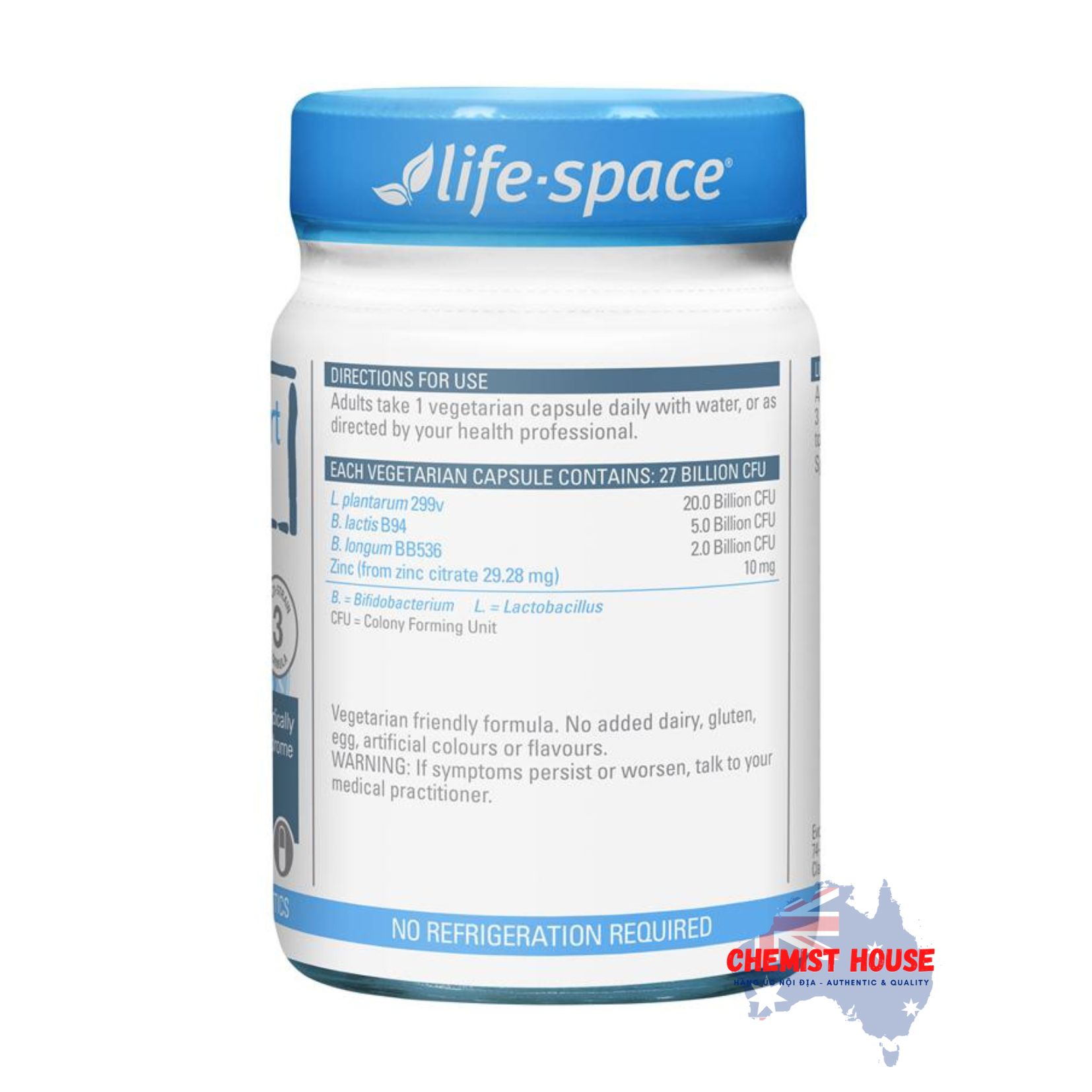 Men Vi Sinh Lifespace Hỗ Trợ Giảm Triệu Chứng Ruột Kích Thích IBS Support Probiotic - Hủ 30 viên