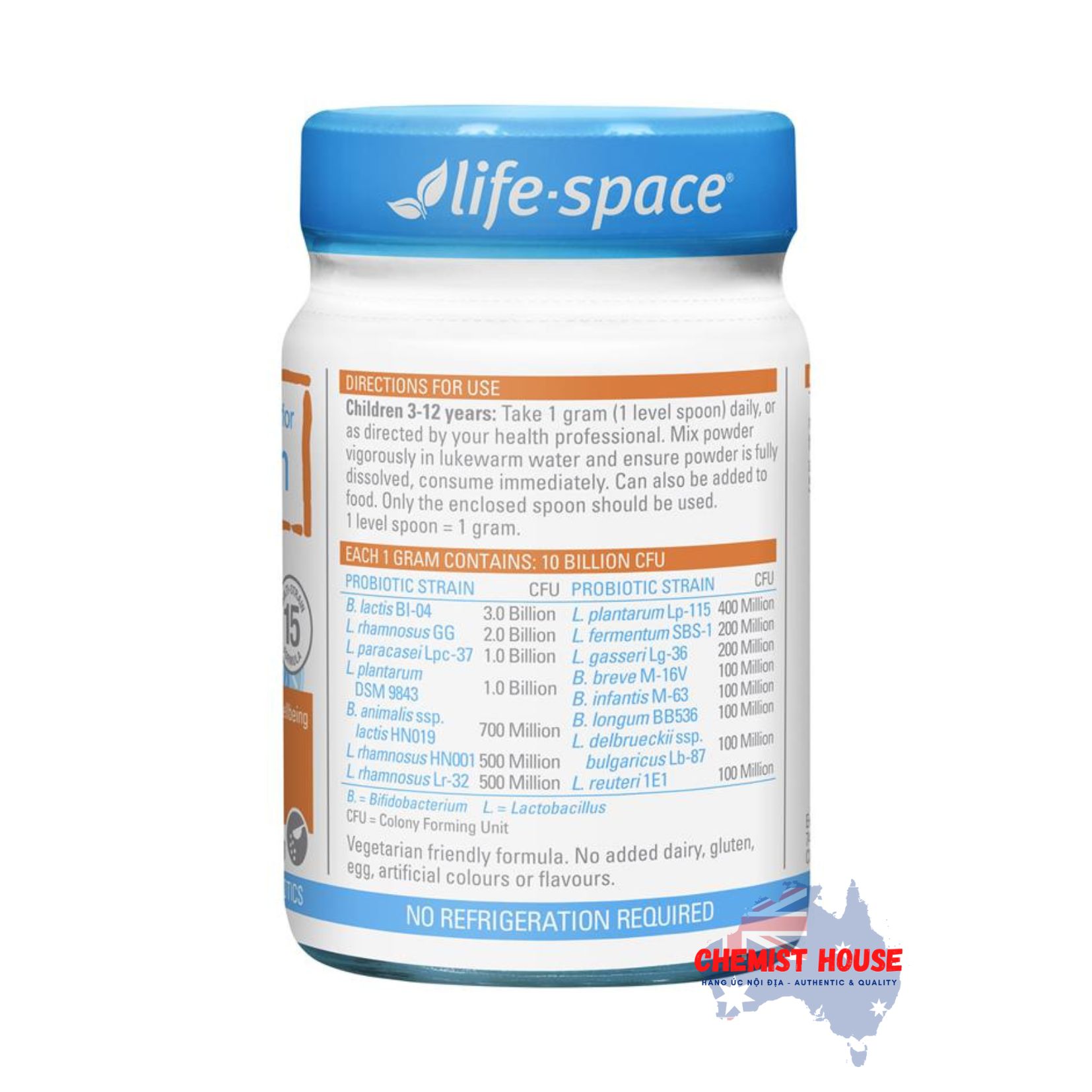 Life Space Probiotic Powder For Children - Men vi sinh cho bé trên 3 tuổi 60g