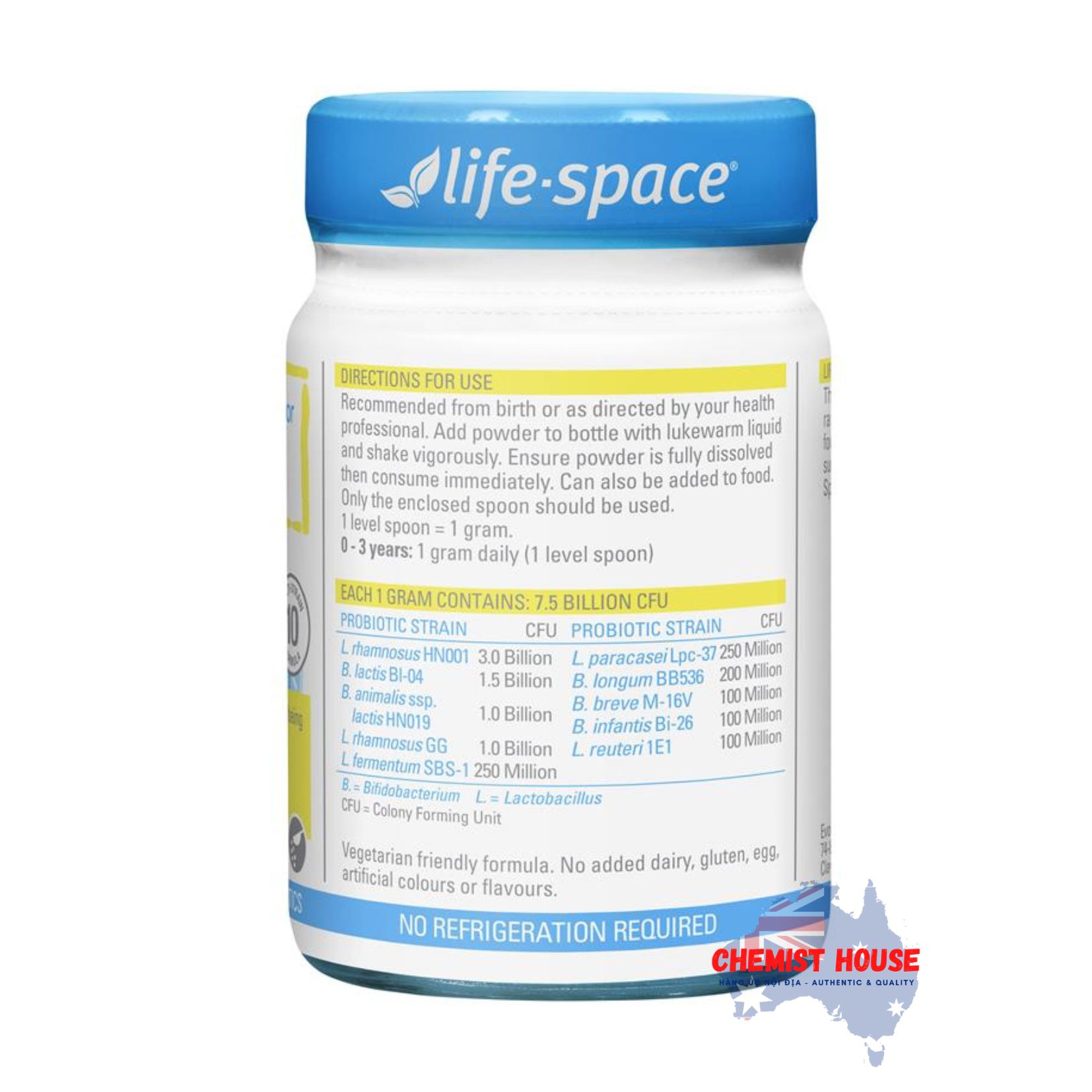 Life Space Probiotic Powder For Baby - Men Vi sinh cho bé 60g