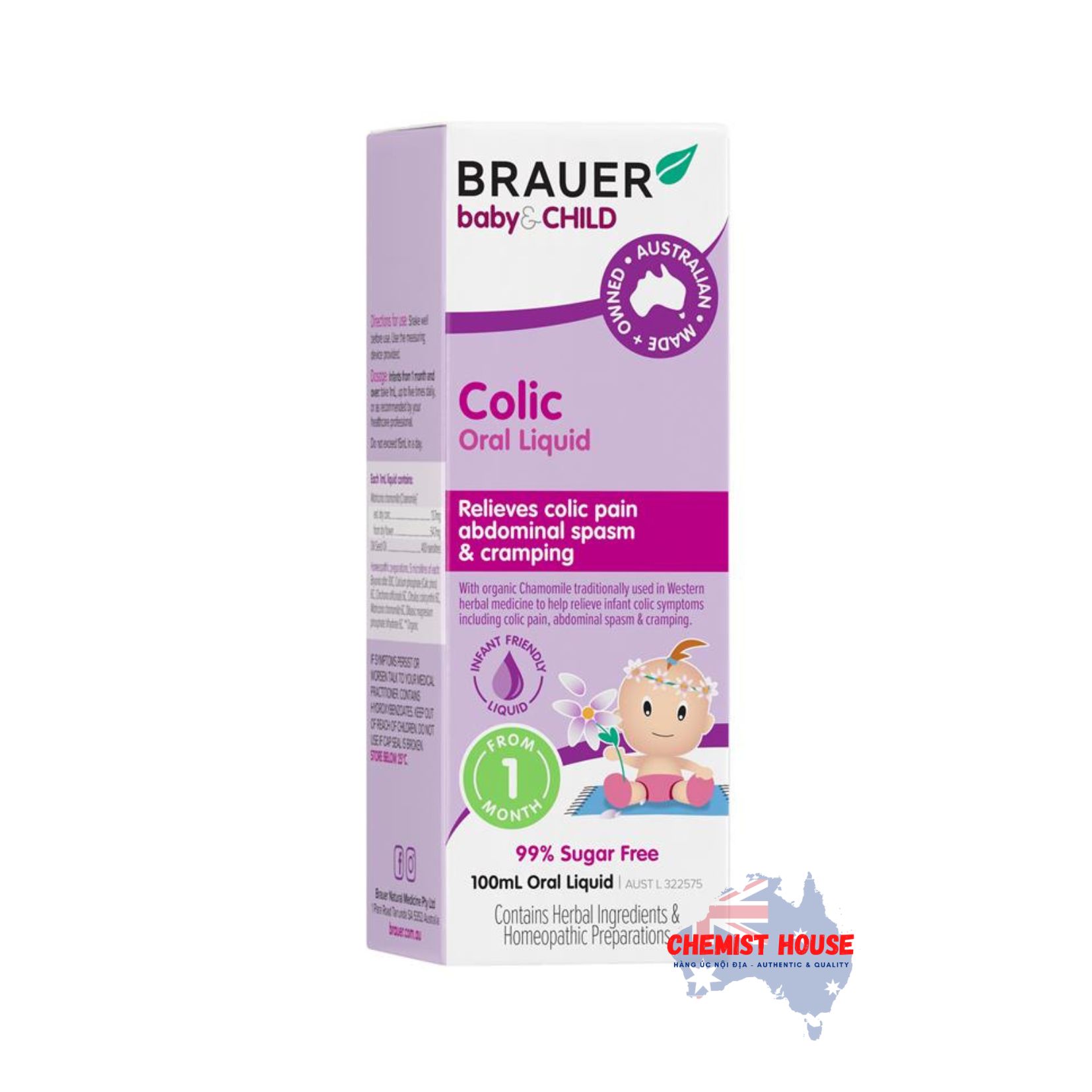 Siro Trị Đau Bụng Cho Trẻ Sơ Sinh Và Trẻ Nhỏ Brauer Baby & Child Colic Relief 100mL