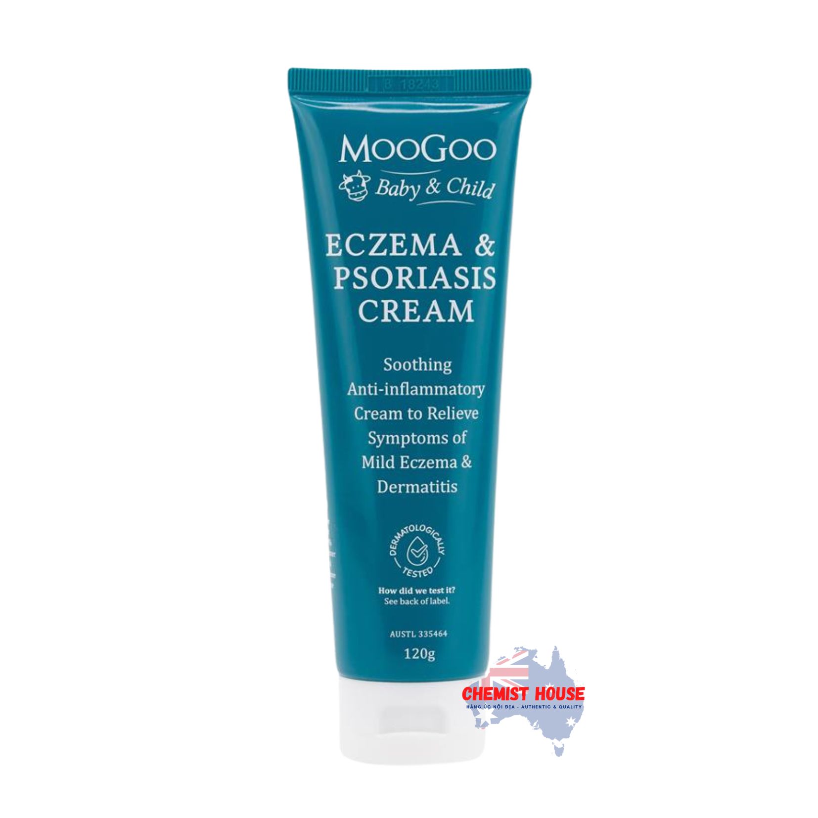 Kem Trị Viêm Da Do Cơ Địa Chàm Và Vẩy Nến MooGoo Cho Bé 120g - MooGoo Baby And Child Eczema And Psoriasis Cream 120g