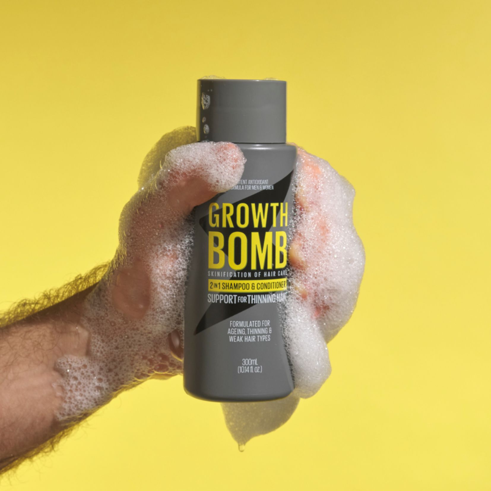 Dầu Gội & Xả 2 trong 1 Growth Bomb High Strength 300ml - Growth Bomb High Strength 2 in 1 Shampoo & Conditioner 300m