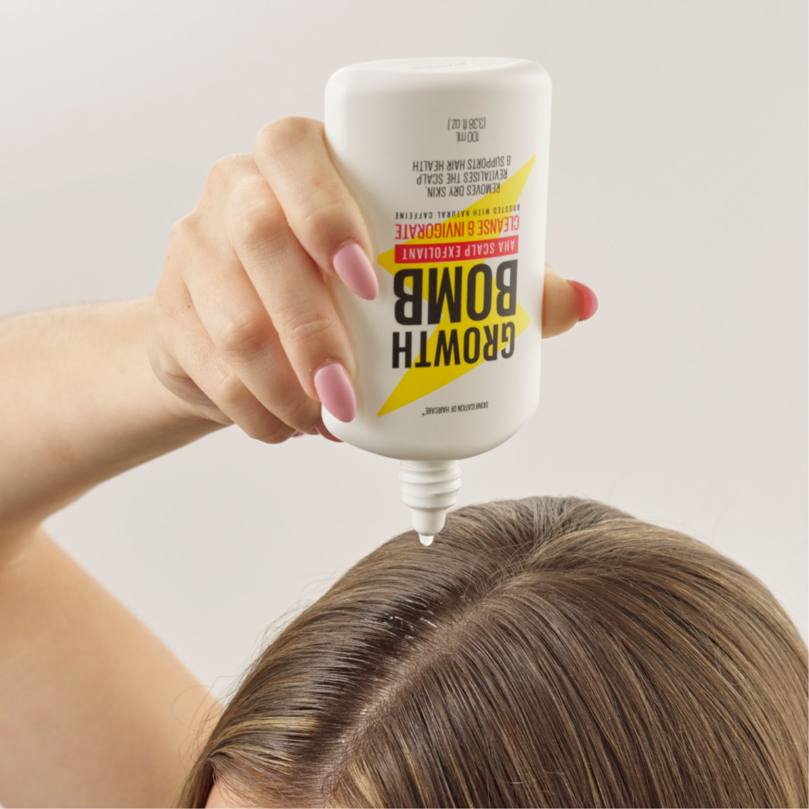 Tẩy Tế Bào Chết Da Đầu Hỗ  Trợ Loại Bỏ Da Khô & Phục Hồi Da Đầu Growth Bomb AHA 100m - Growth Bomb AHA Scalp Exfoliant 100ml