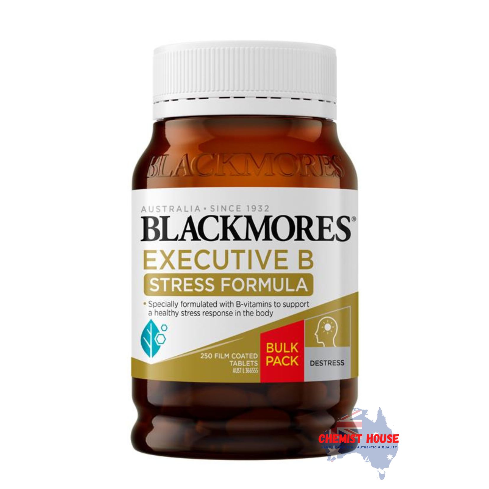 Viên Uống Blackmores Executive B Stress Formula Hỗ Trợ Giảm Căng Thẳng 28 Viên/ 250 Viên - Blackmores Executive B Stress