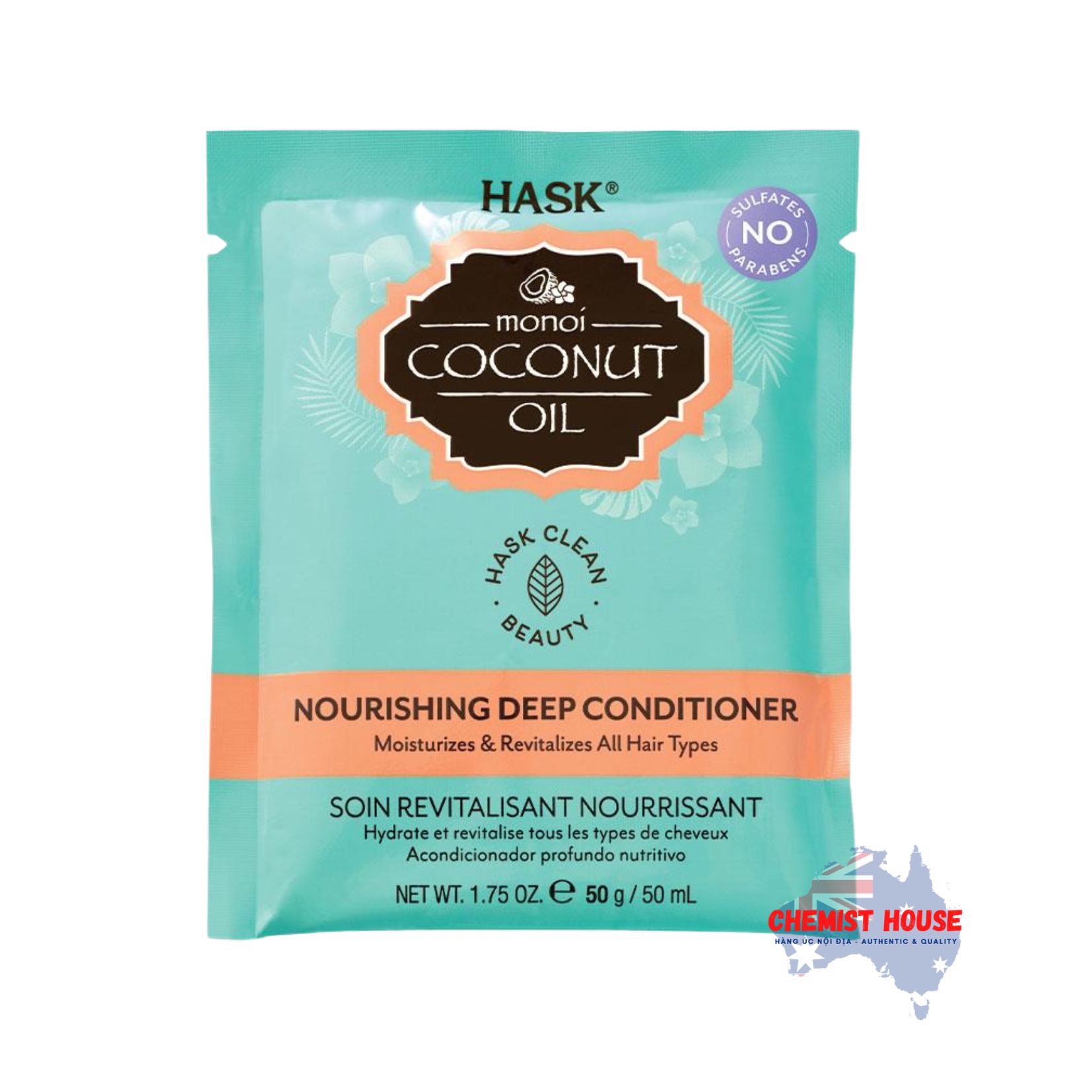 Hask Deep Conditoner Kem Ủ Tóc Chuyên Sâu Mềm Mượt Khỏe Tóc Giảm Hủ Tổn Gãy Rụng Dầu Xả Cao Cấp Hask Úc