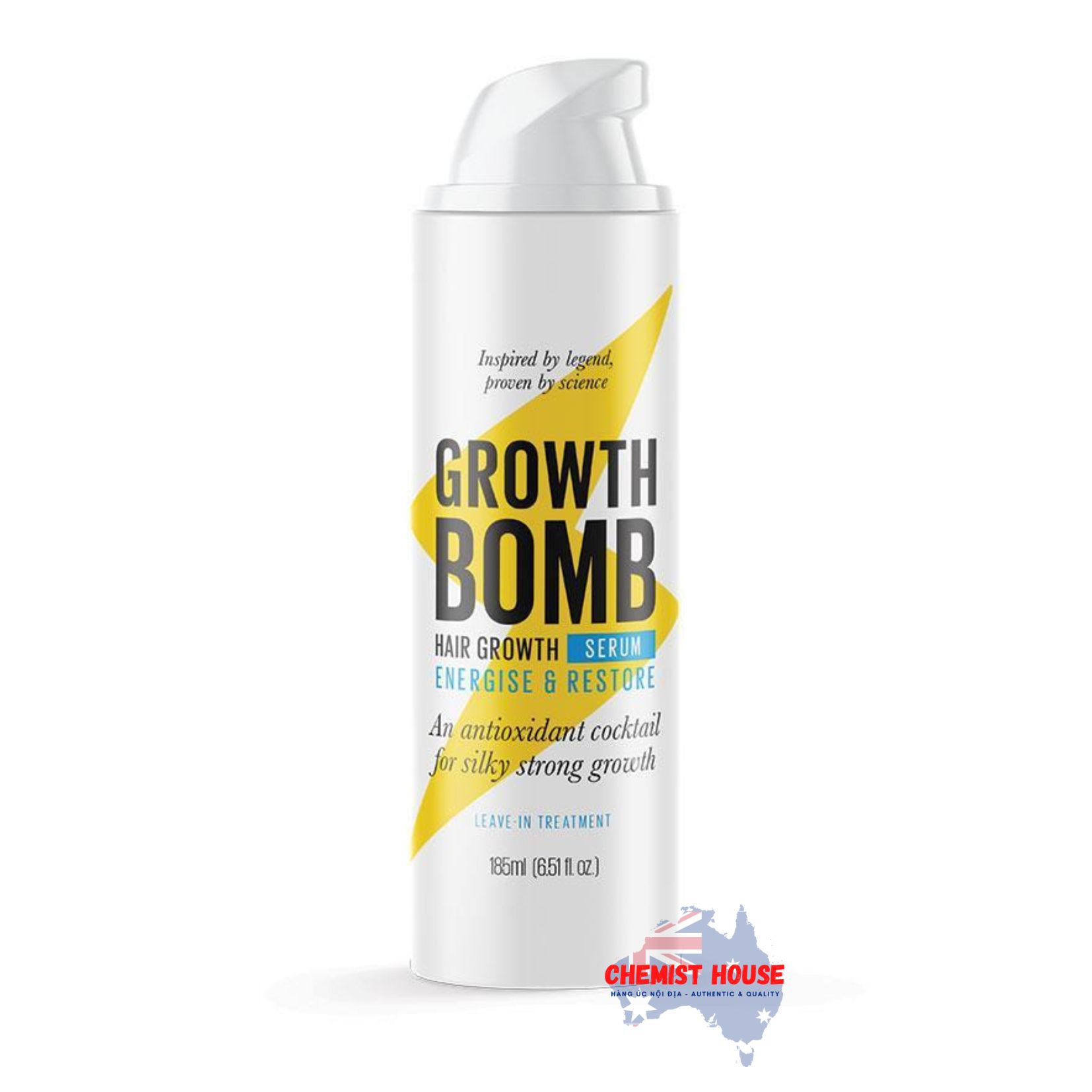 Huyết Thanh Trăng Trưởng Kích Thích Mọc Tóc Growth Bomb 185ml - Growth Bomb Hair Growth Serum 185ml