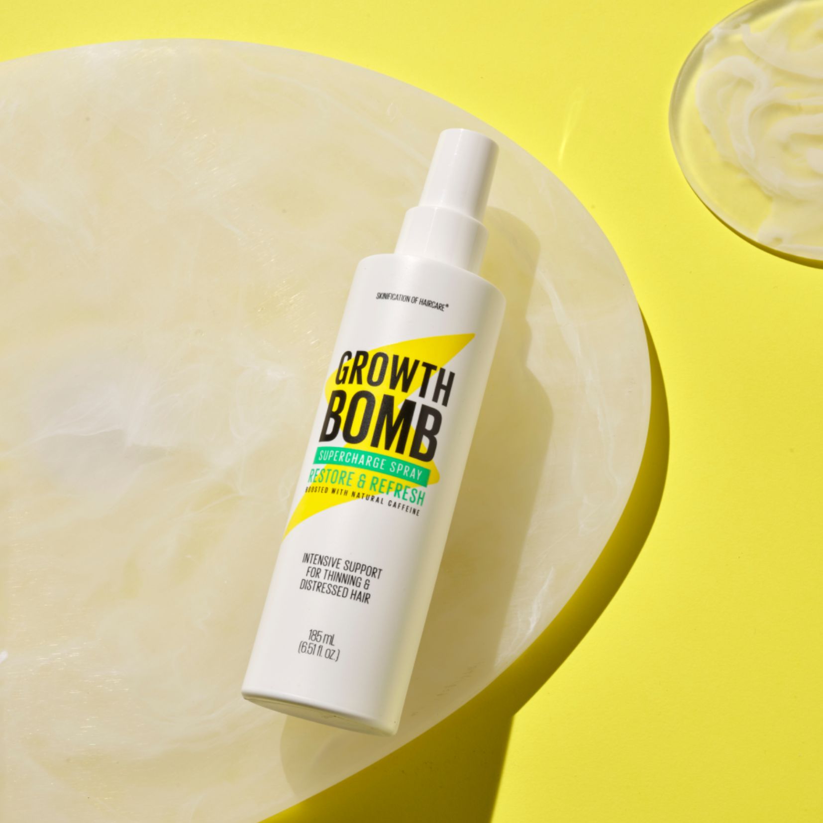 Xịt Hỗ Trợ Kích Thích Mọc Tóc & Phục Hồi Tóc Yếu Hư Tổn Growth Bomb 185ml - Growth Bomb Hair Growth Spray 185ml