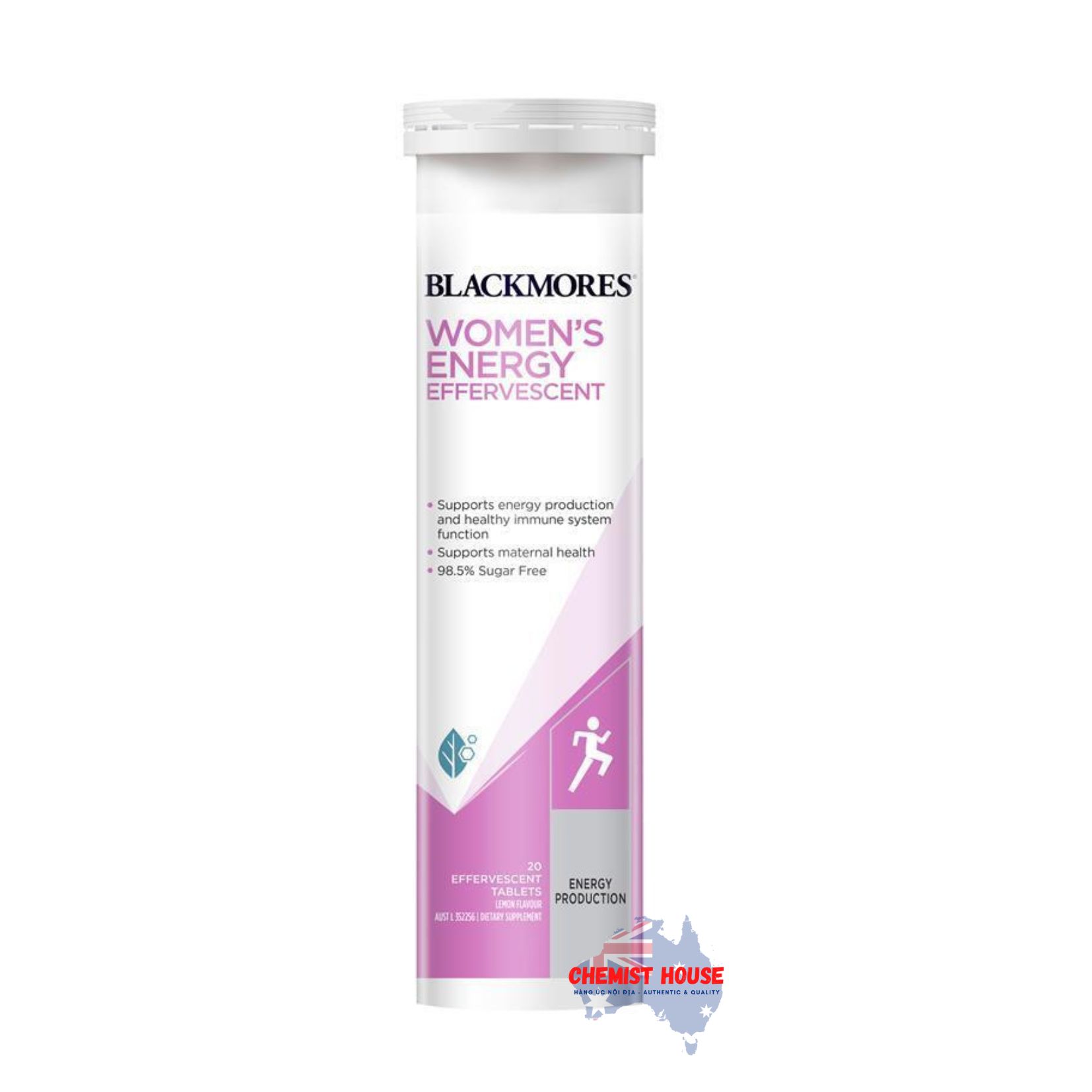 Viên sủi bổ sung năng lượng dành cho phụ nữ Blackmores Womens Energy Effervescent 20 Tablets