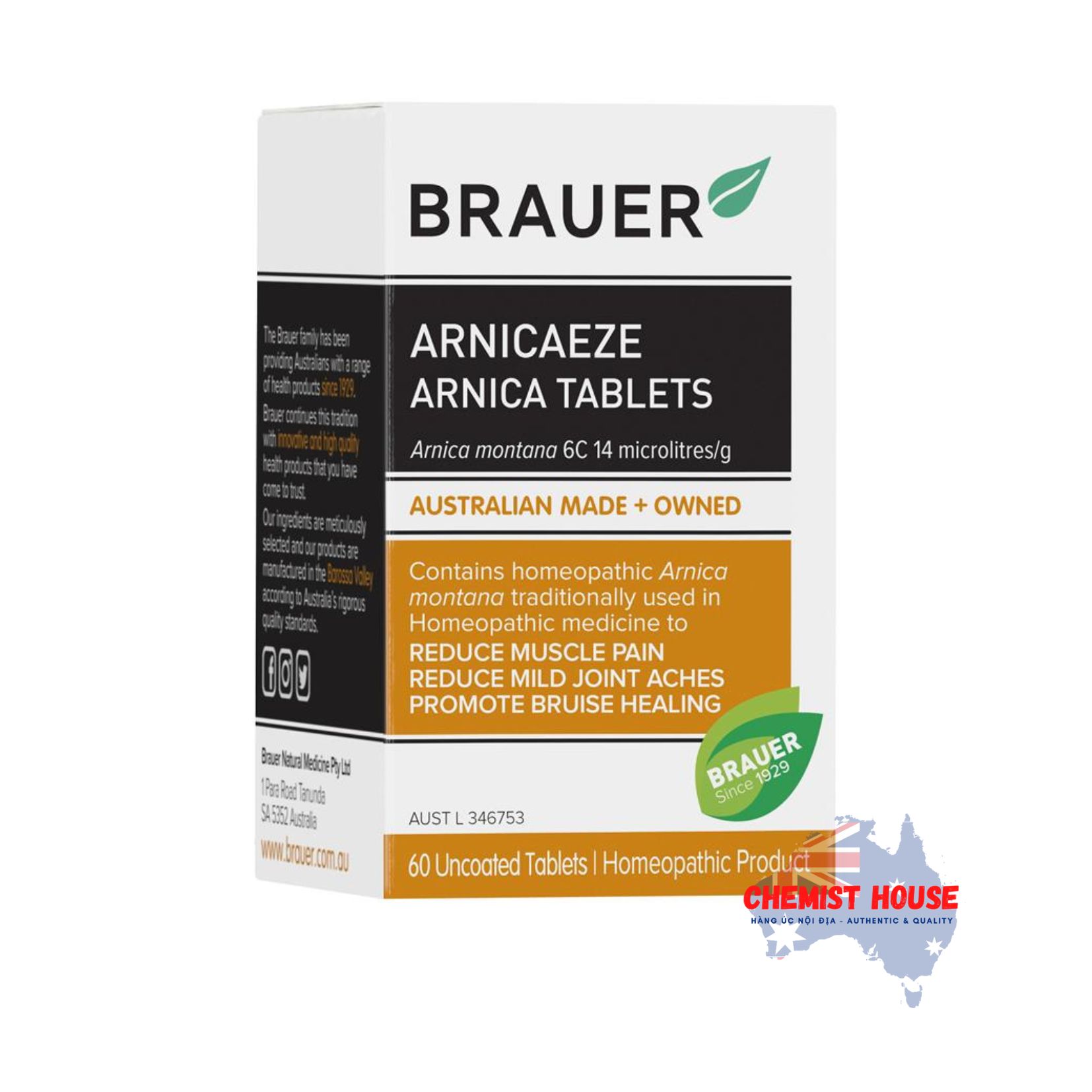 Brauer Arnicaeze 60 Viên