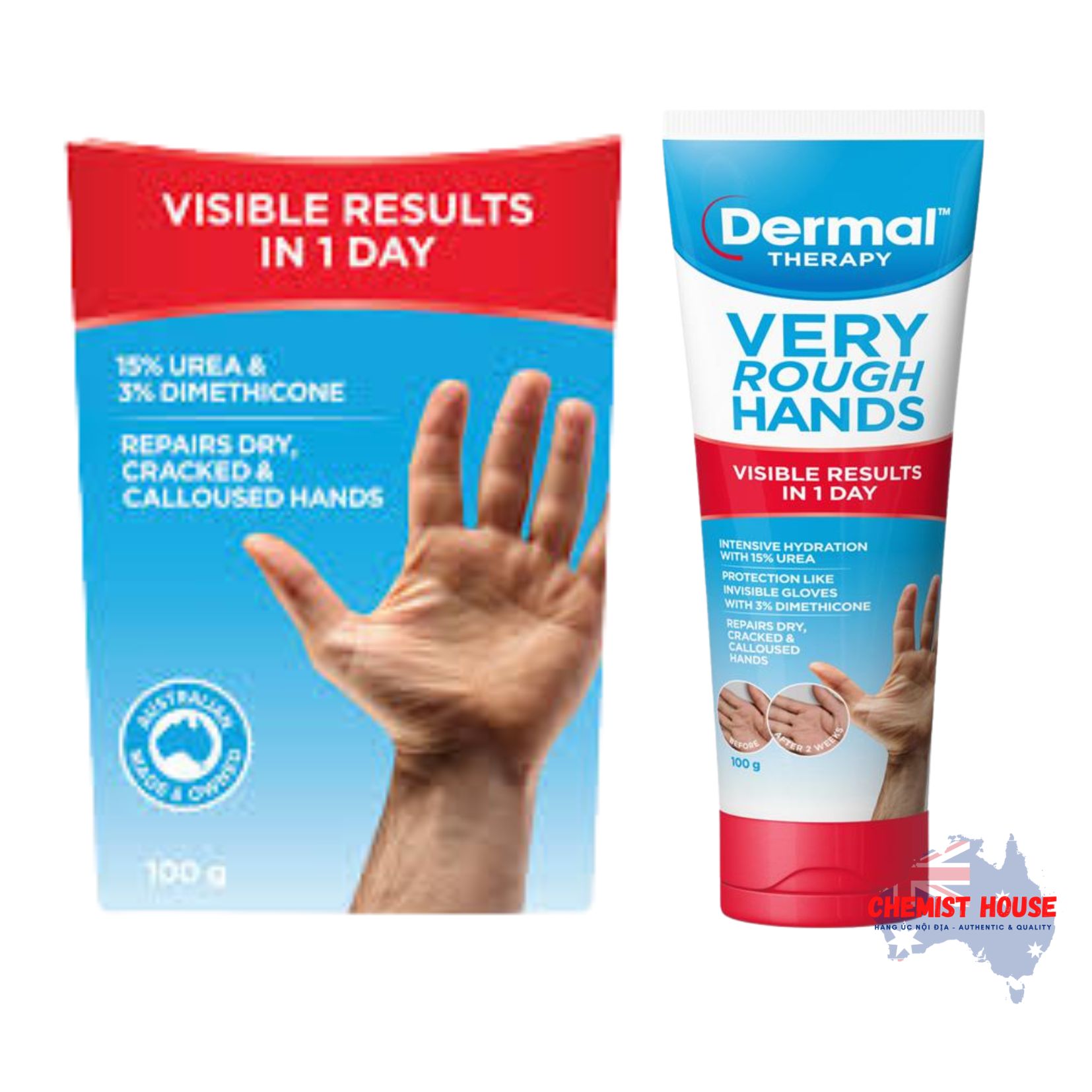 Kem Dưỡng Da Tay Dermal Therapy Very Rough Hand Balm 100g - Dermal Therapy Very Rough Hand Balm 100g