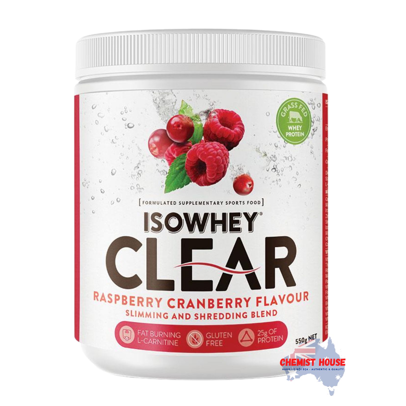 Isowhey Clear Cranberry Raspberry 550g