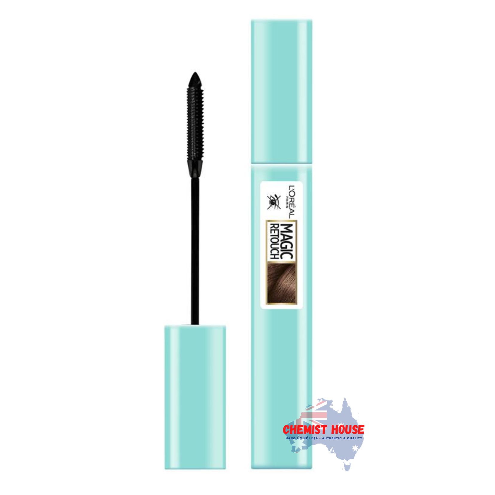 Cọ Che Phủ Bạc Chân Tóc L'Oreal Magic Retouch Precision 3 Nâu Chấm Chân Tóc Bạc Khô Nhanh 5 Phút Tiện Lợi