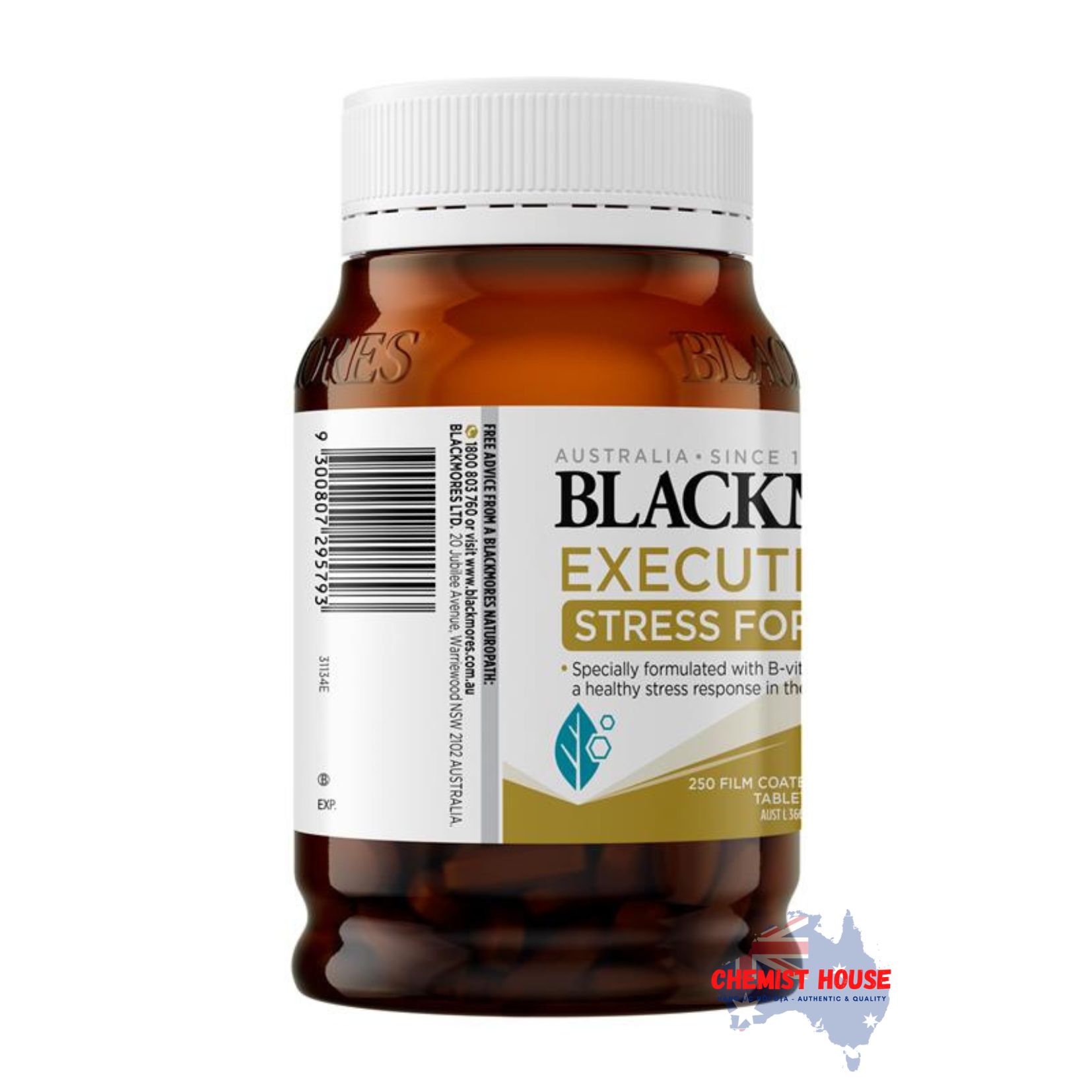 Viên Uống Blackmores Executive B Stress Formula Hỗ Trợ Giảm Căng Thẳng 28 Viên/ 250 Viên - Blackmores Executive B Stress