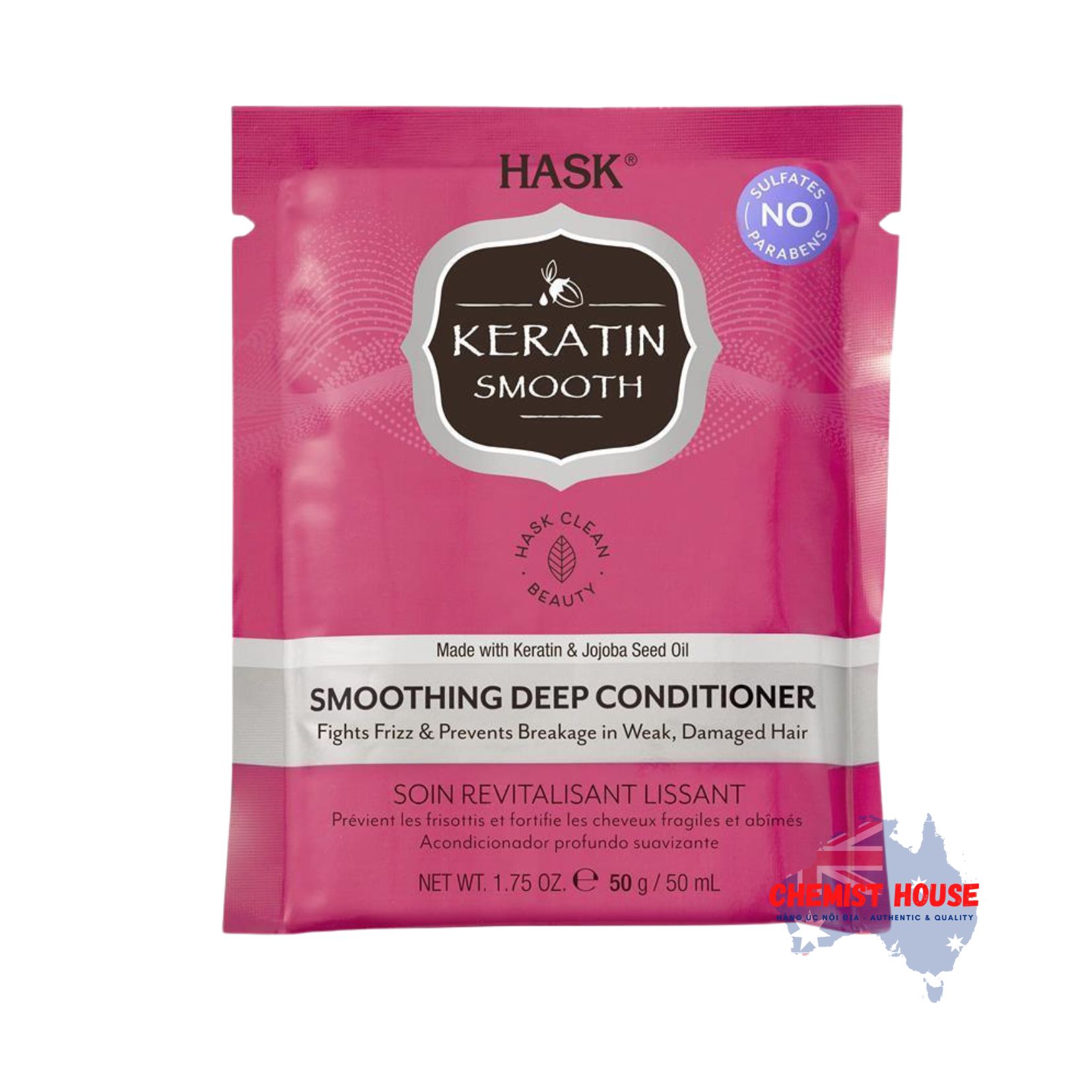 Hask Deep Conditoner Kem Ủ Tóc Chuyên Sâu Mềm Mượt Khỏe Tóc Giảm Hủ Tổn Gãy Rụng Dầu Xả Cao Cấp Hask Úc