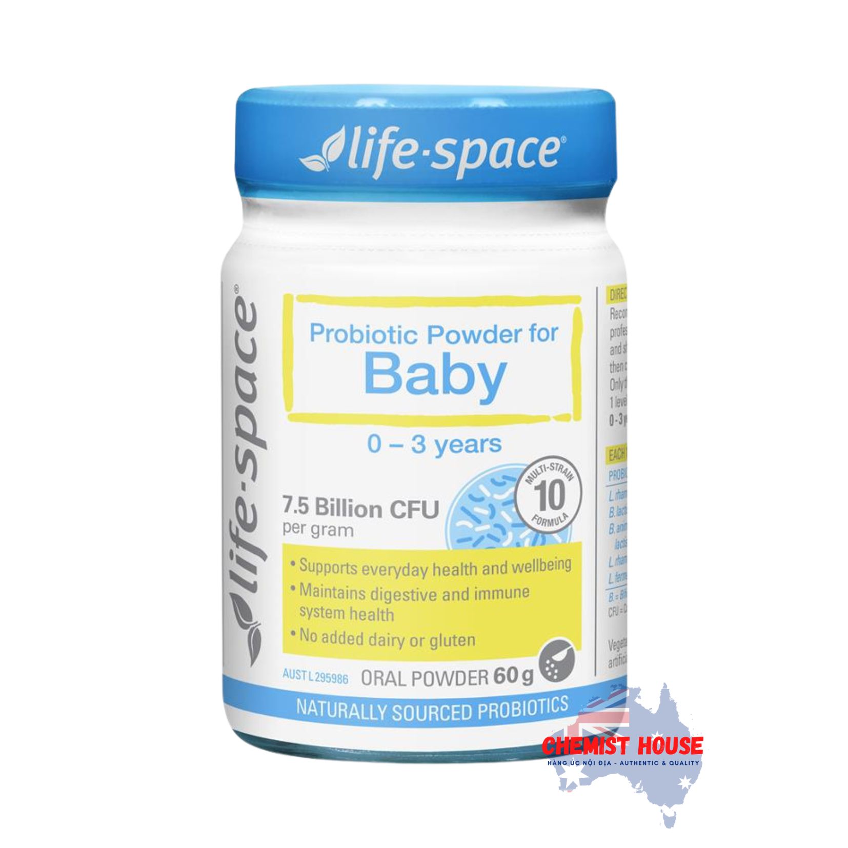 Life Space Probiotic Powder For Baby - Men Vi sinh cho bé 60g