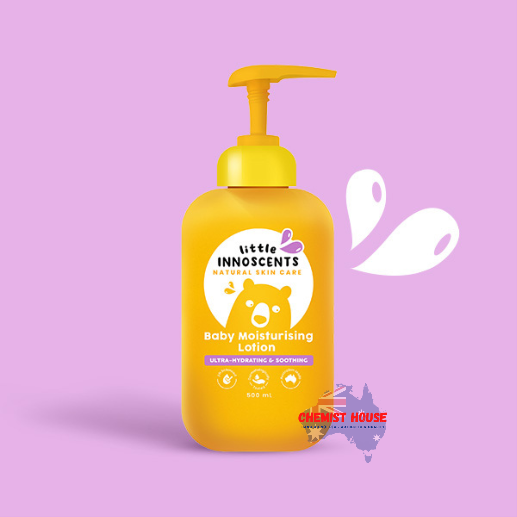 Kem Dưỡng Ẩm Cho Bé Dịu Nhẹ & An Toàn & Lành Tính - Little Innoscents Baby Moisturising Lotion 500ml