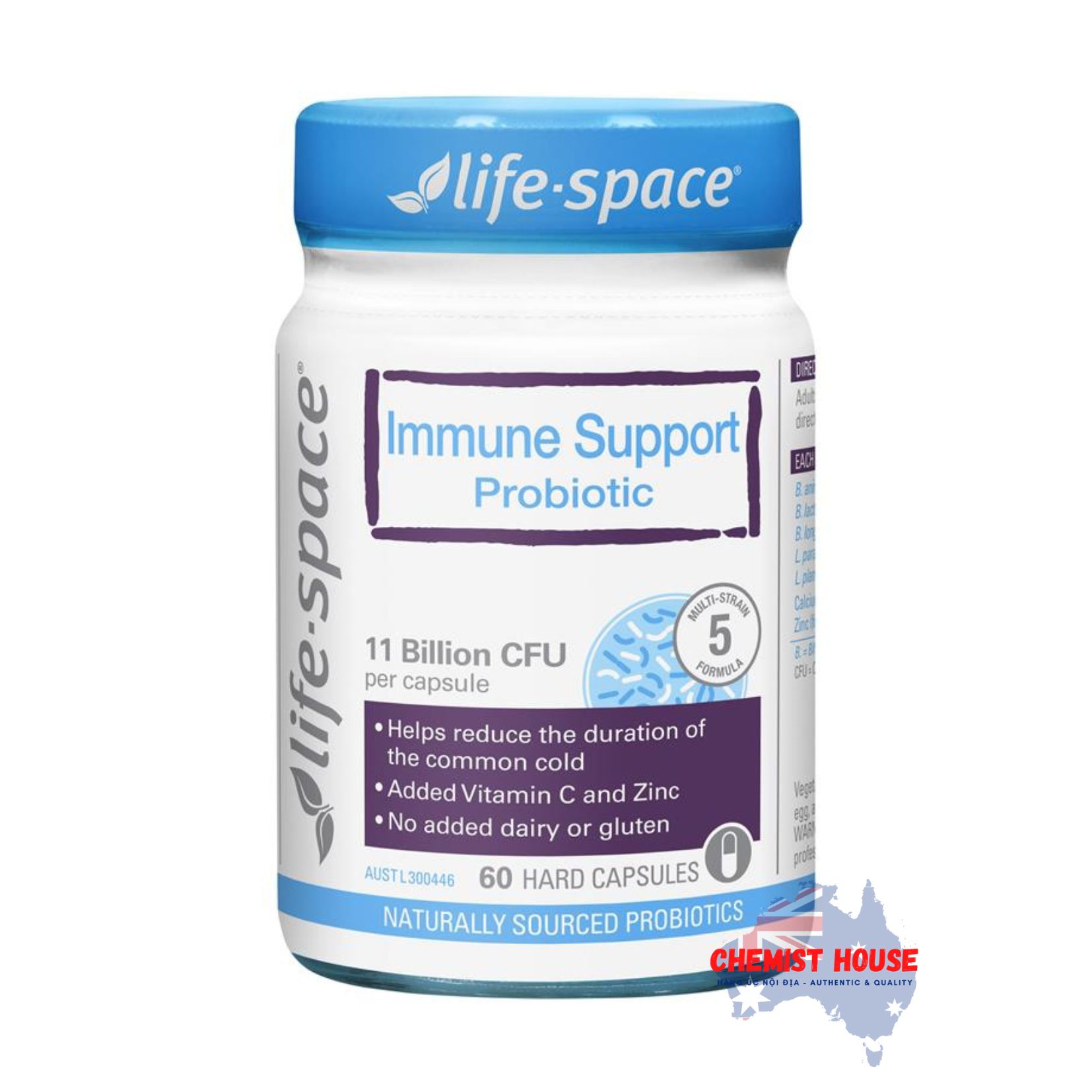 Viên Uống Men Vi Sinh Tăng Đề Kháng Life Space Immune Support Probiotic 60 Capsules