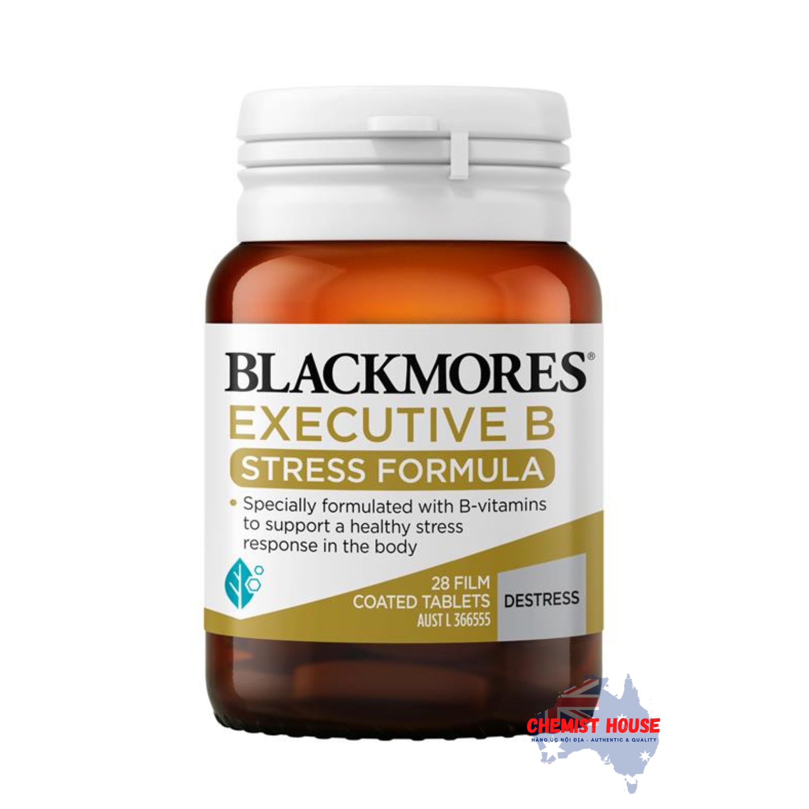 Viên Uống Blackmores Executive B Stress Formula Hỗ Trợ Giảm Căng Thẳng 28 Viên/ 250 Viên - Blackmores Executive B Stress