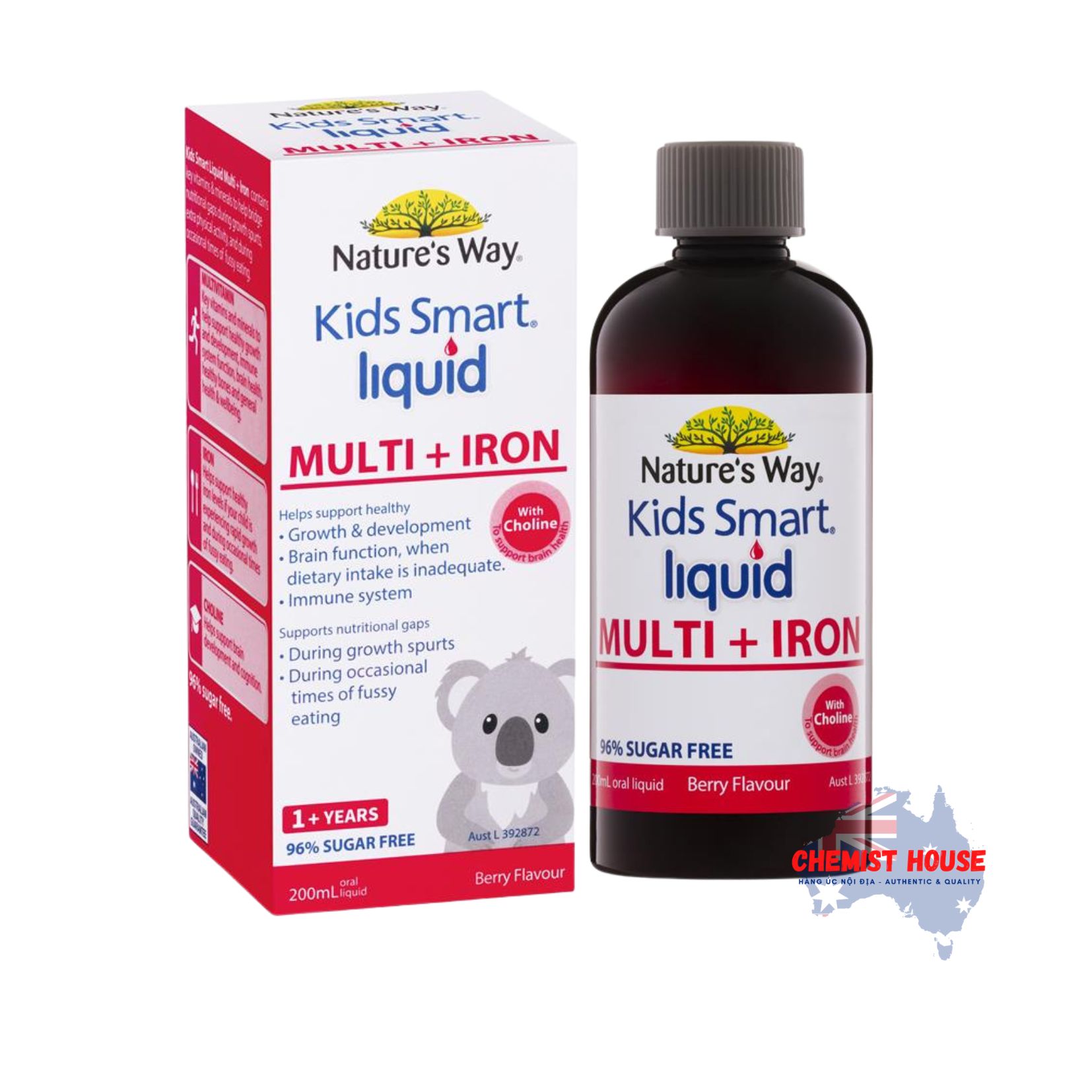 Nature's Way Kids Siro Vitamin Tổng Hợp Bổ Sung Vitamin Tổng Hợp Kèm Sắt Mau Ăn Chóng Lớn Tăng Đề Kháng