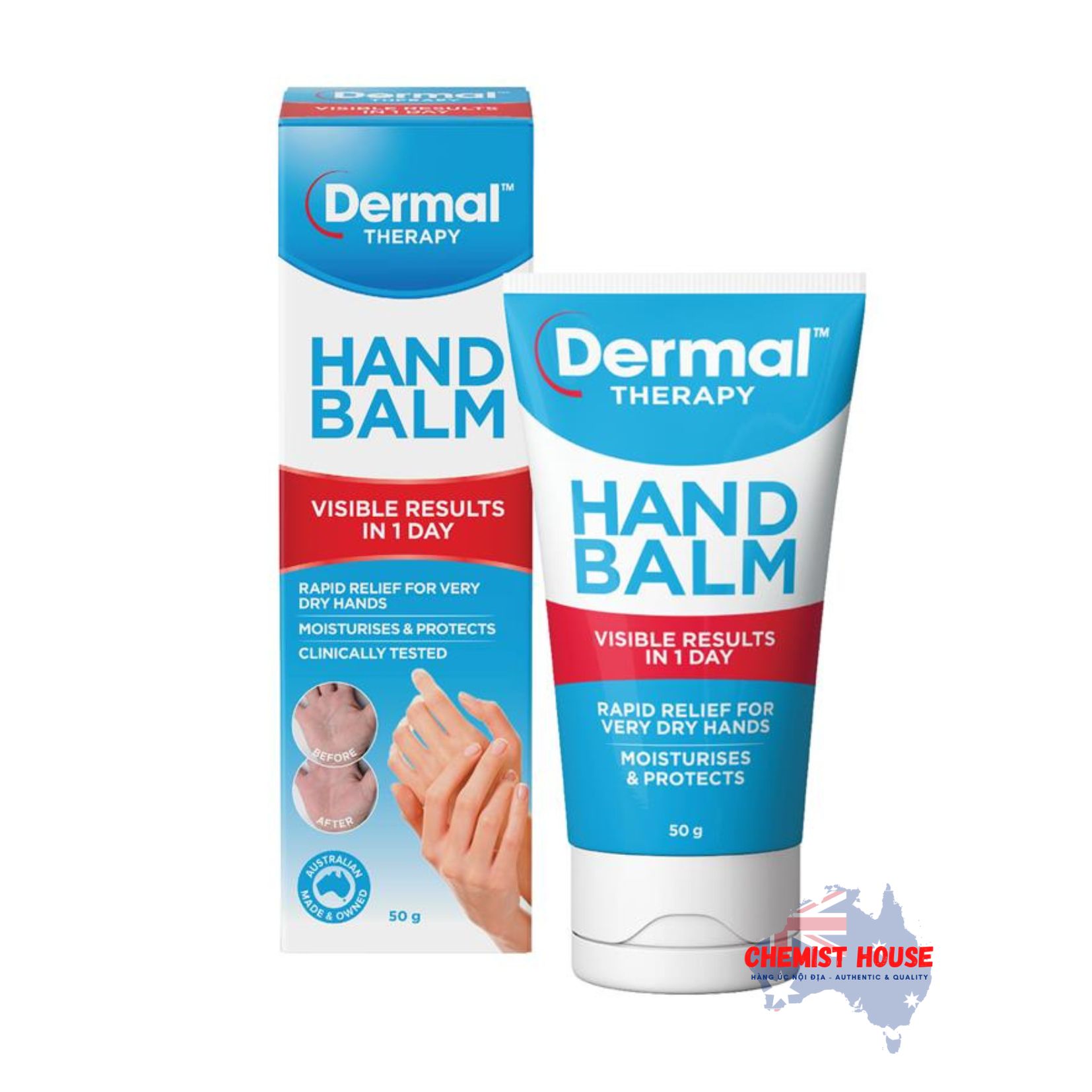 Kem Dưỡng Da Tay Dermal Therapy 50g - Dermal Therapy Hand Balm 50g