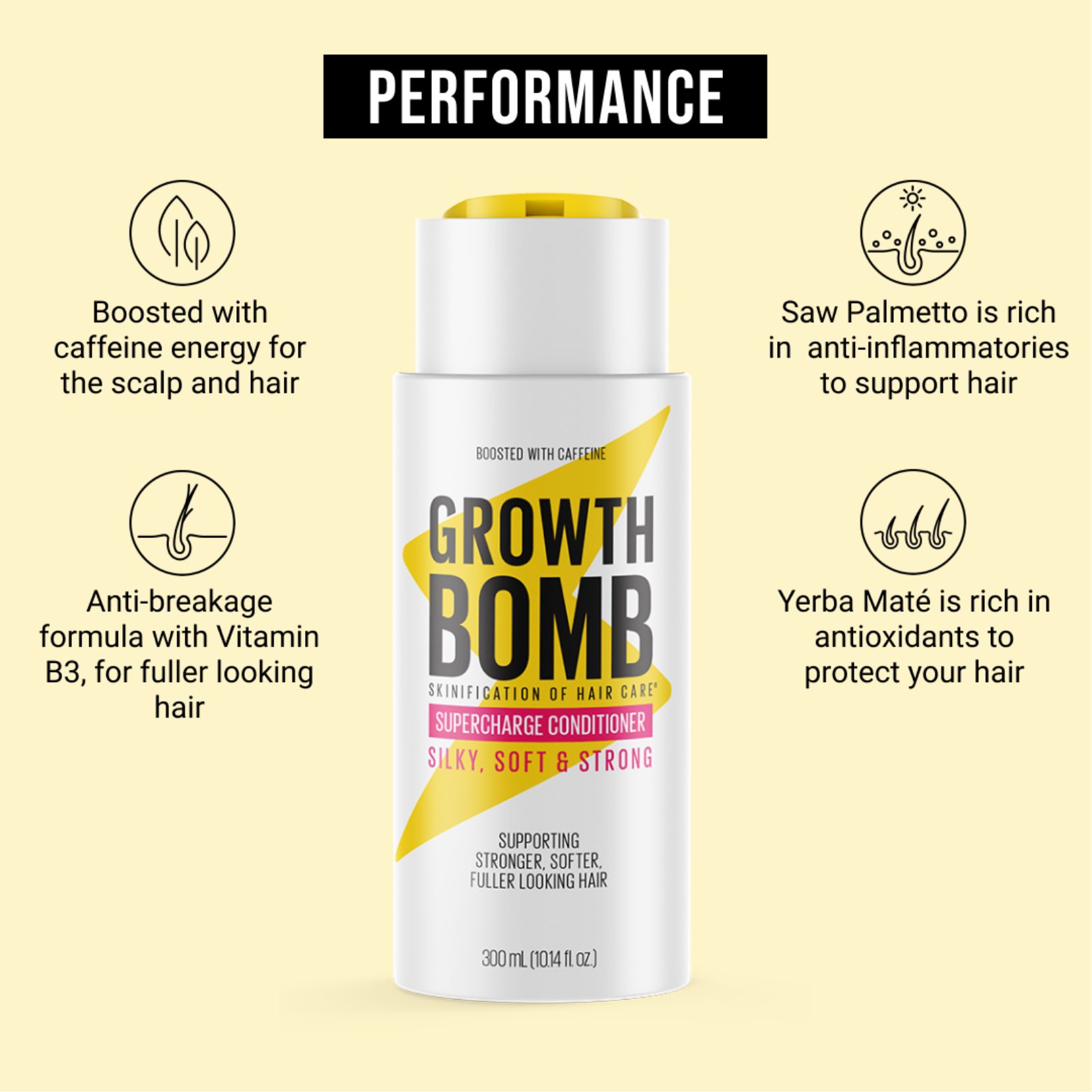 Dầu Xả Hỗ Trợ Cho Mái Tóc Chắc Khỏe Growth Bomb 300ml - Growth Bomb Conditioner 300ml