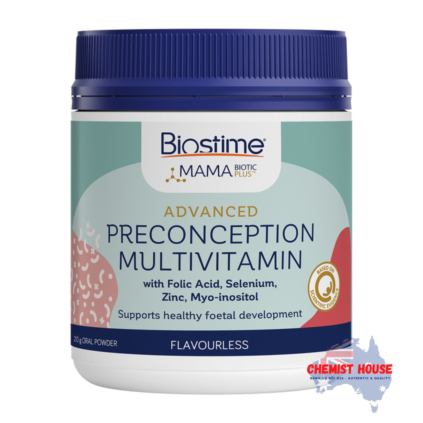 Vitamin Tổng Hợp Dành Cho Mẹ Trước Khi Thụ Thai - Biostime MamaBiotic Plus Advanced Preconception Multivitamin