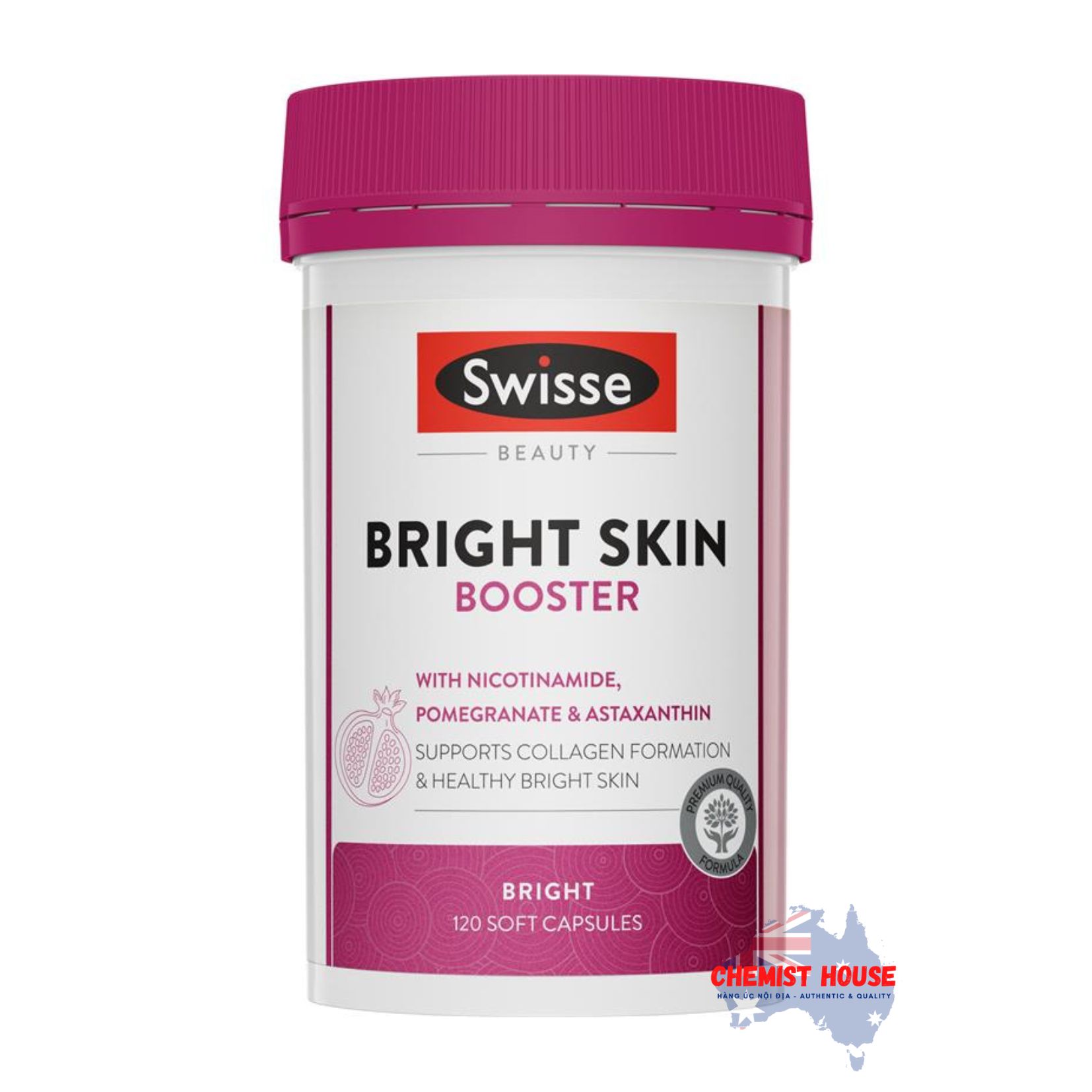 Viên uống trắng da - Swisse Beauty Bright Skin 120 Viên