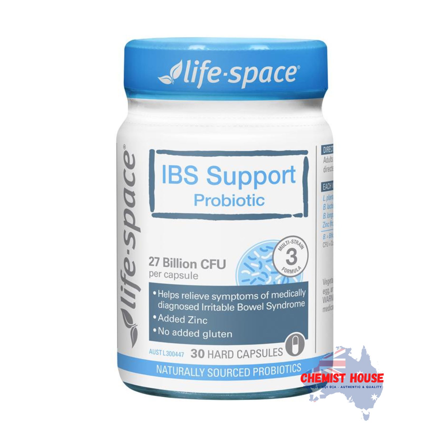 Men Vi Sinh Lifespace Hỗ Trợ Giảm Triệu Chứng Ruột Kích Thích IBS Support Probiotic - Hủ 30 viên