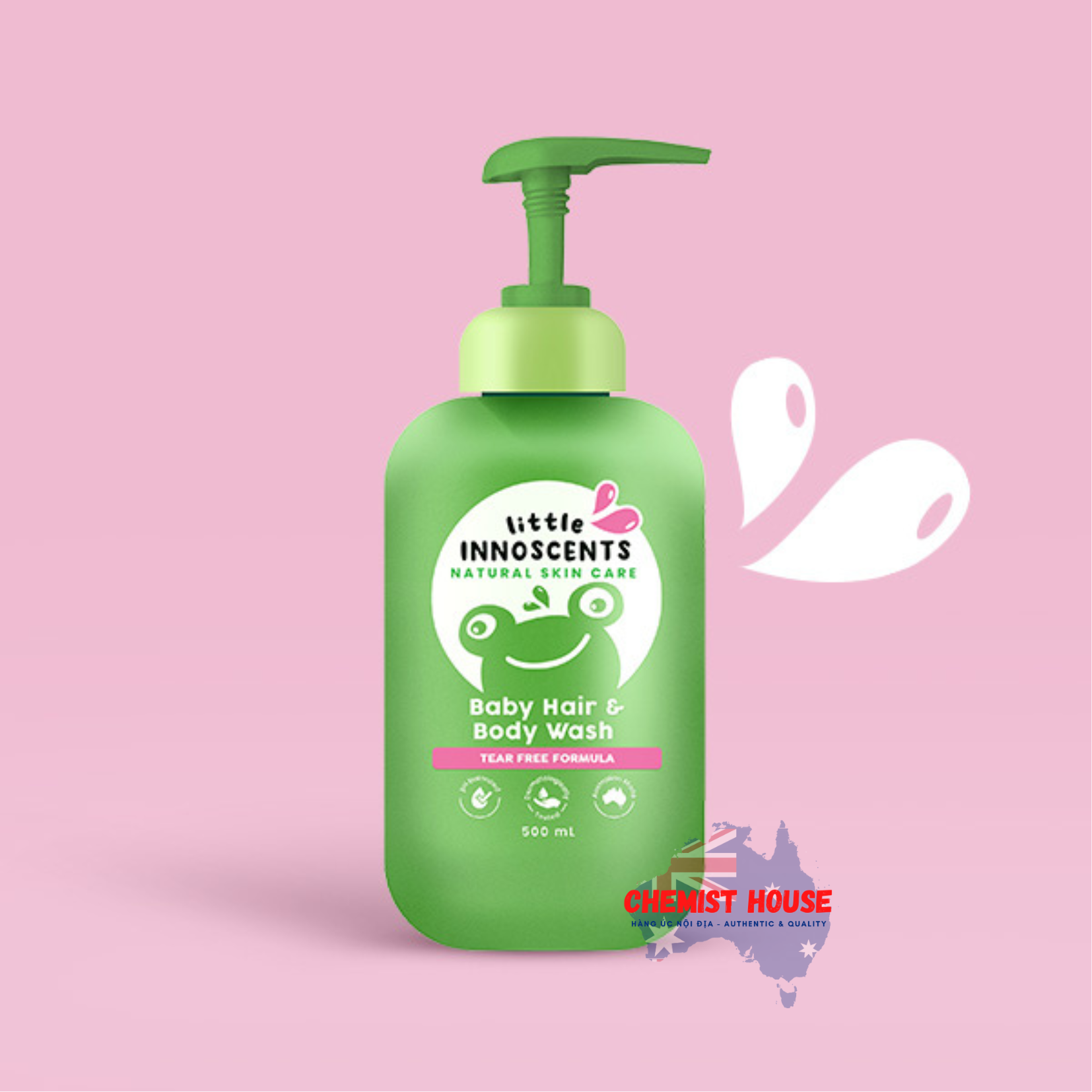 Sữa Tắm & Gội Thảo Dược Cho Bé An Toàn Và Lành Tính - Little Innocents Baby Hair & Body Wash 500ml